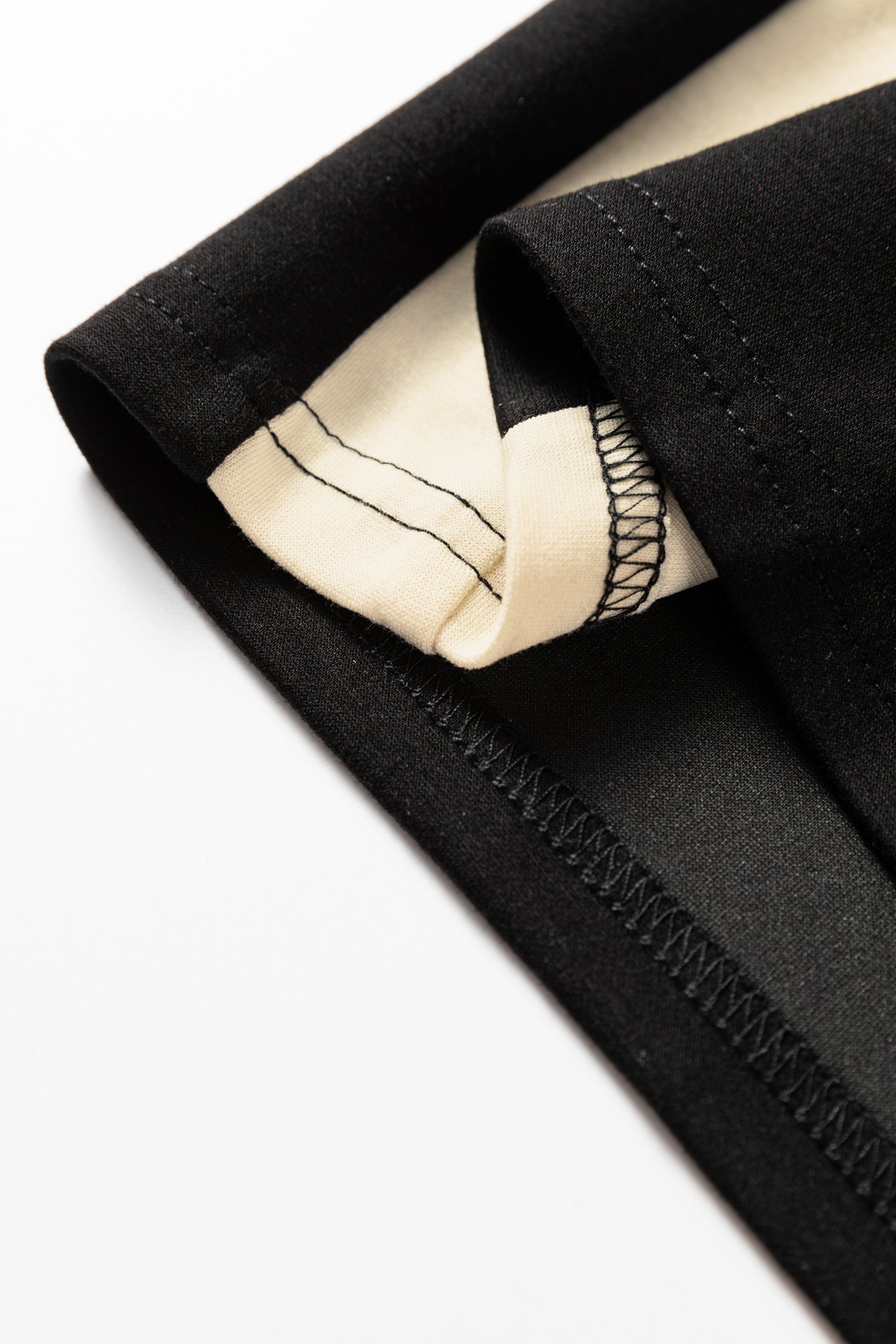 Black Two-tone Long Sleeve Zipped Front Casual Romper-Bottoms/Jumpsuits & Rompers-[Adult]-[Female]-2022 Online Blue Zone Planet