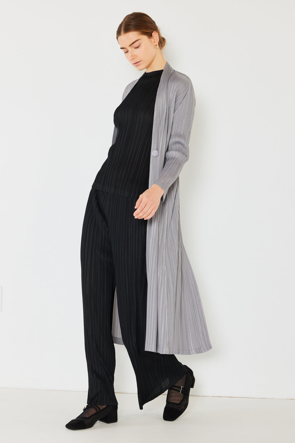 Blue Zone Planet | Marina West Swim Pleated Long Sleeve Cardigan-TOPS / DRESSES-[Adult]-[Female]-2022 Online Blue Zone Planet