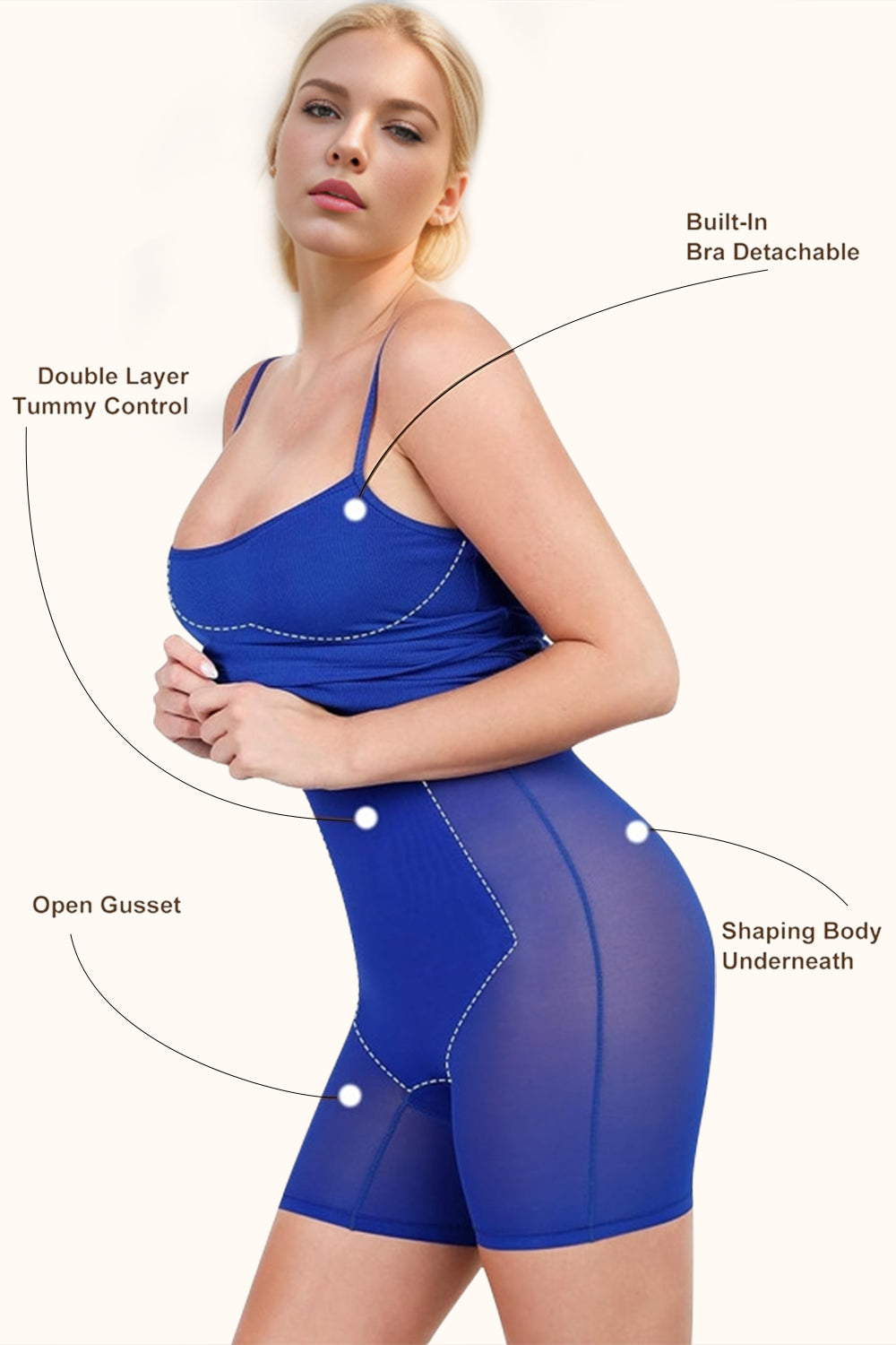 Basic Bae Full Size Built-In Shapewear Scoop Neck Sleeveless Dress-TOPS / DRESSES-[Adult]-[Female]-2022 Online Blue Zone Planet