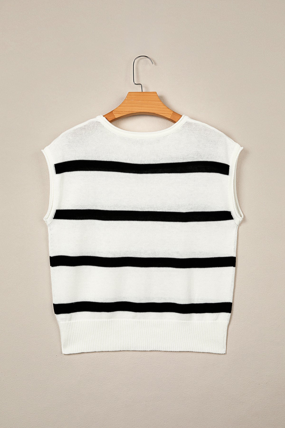 Rose Stripe Knit Western Short Sleeve Sweater-TOPS / DRESSES-[Adult]-[Female]-2022 Online Blue Zone Planet