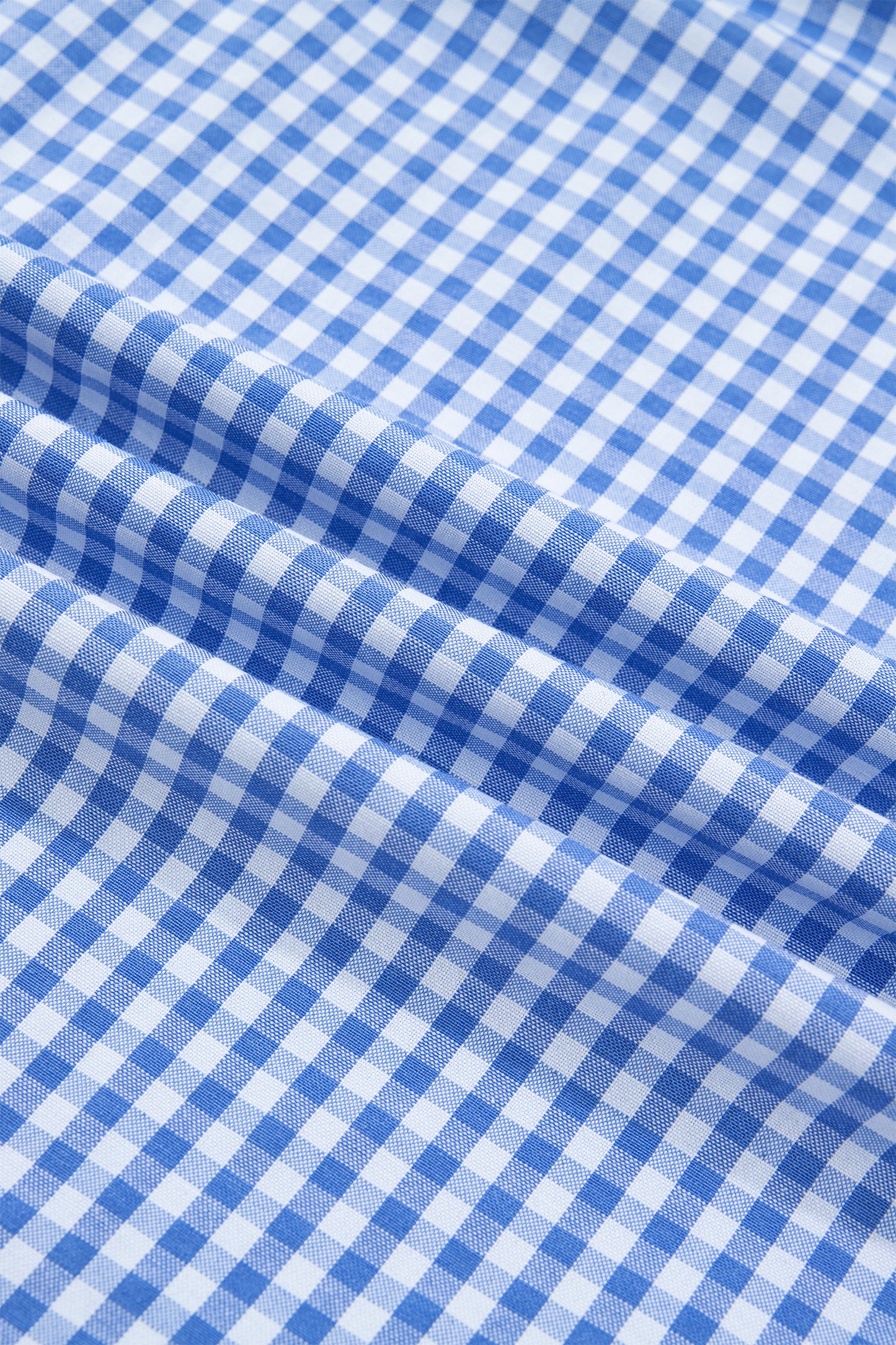 Sky Blue Summer Plaid V Neck Puff Sleeve Blouse-Tops/Blouses & Shirts-[Adult]-[Female]-2022 Online Blue Zone Planet