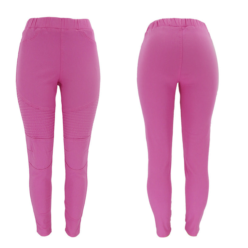 Full Size Run Mineral Wash Cropped Skinny Pants-BOTTOM SIZES SMALL MEDIUM LARGE-[Adult]-[Female]-Water red-L-2022 Online Blue Zone Planet
