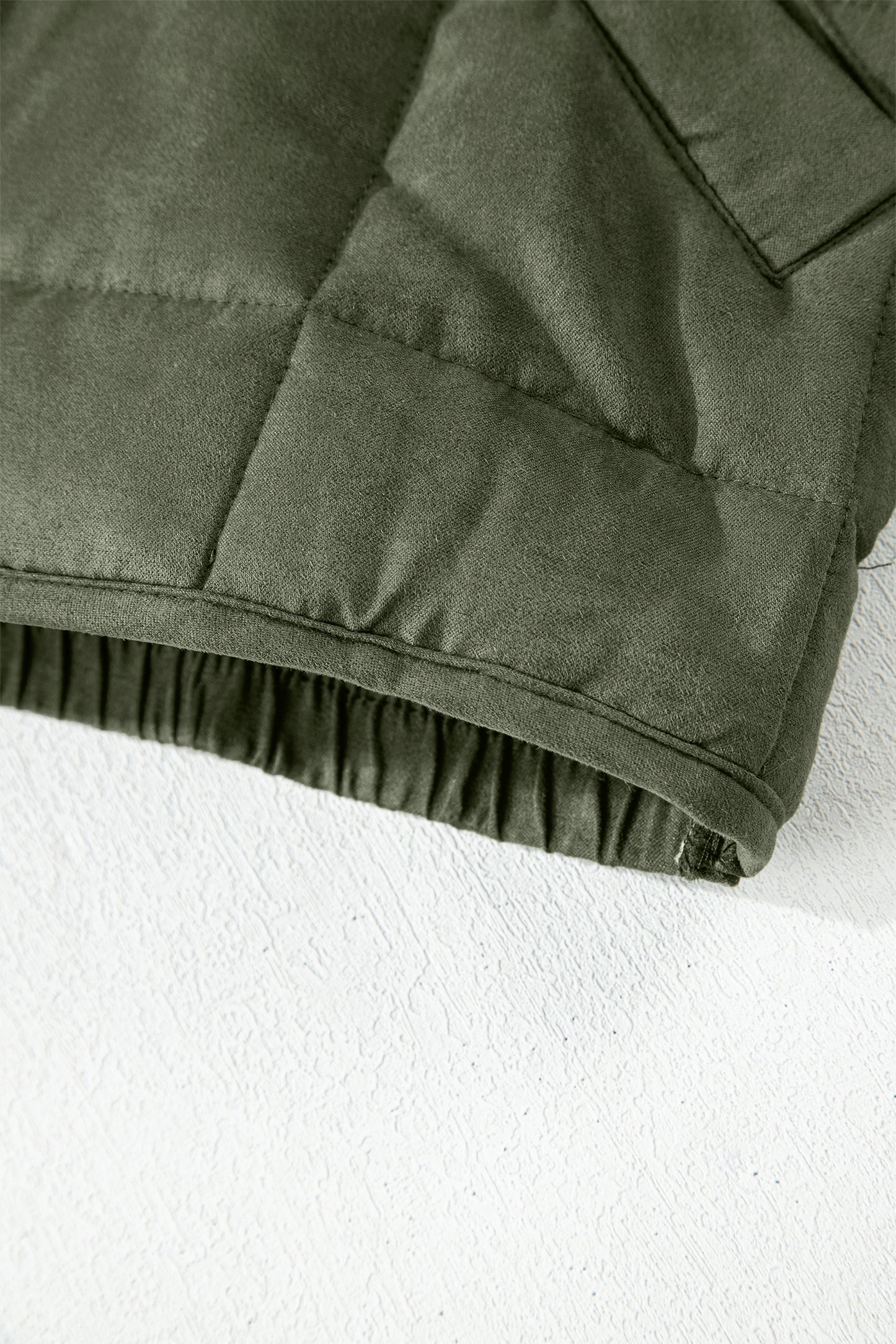 Green Zip-Up Pocket Quilted Jacket-Outerwear/Jackets-[Adult]-[Female]-2022 Online Blue Zone Planet