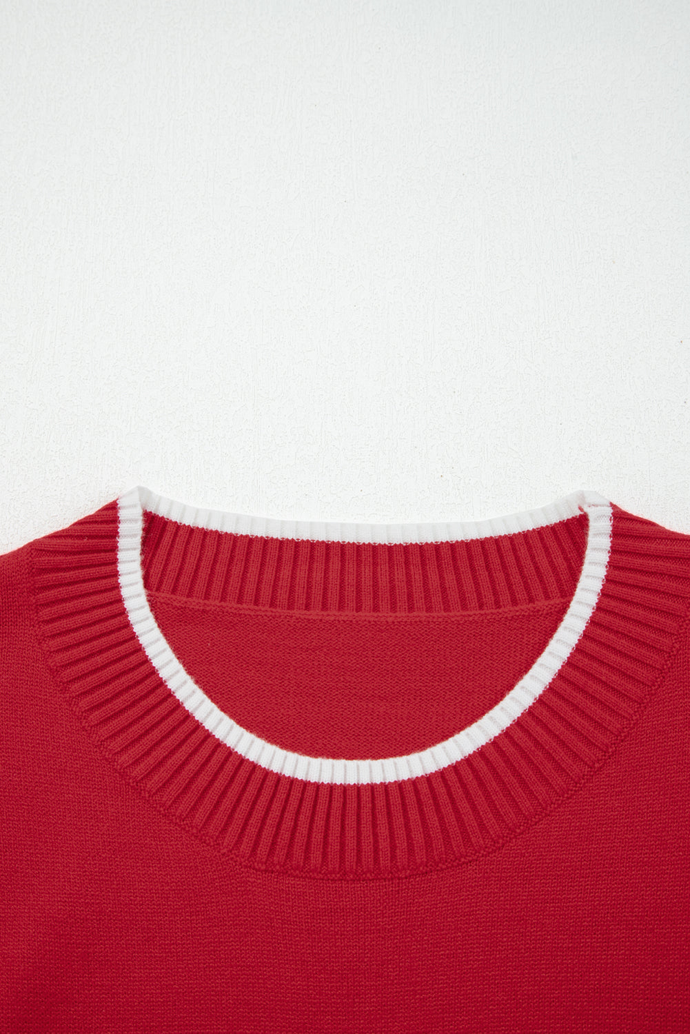 Black Contrast Trim Big Bow Accent Holiday Cropped Sweater-TOPS / DRESSES-[Adult]-[Female]-2022 Online Blue Zone Planet