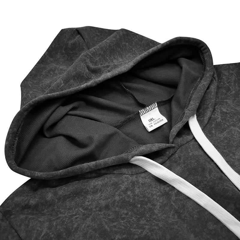 Plus Size Long-sleeved Pullover Hoodie with Pockets and Drawstring-Tops / Dresses-[Adult]-[Female]-2022 Online Blue Zone Planet