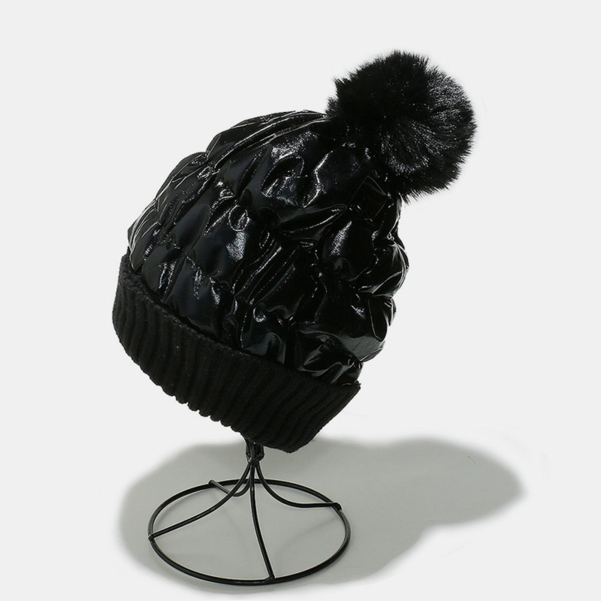 Thermal Knit Hat with Pompom-HATS-[Adult]-[Female]-2022 Online Blue Zone Planet