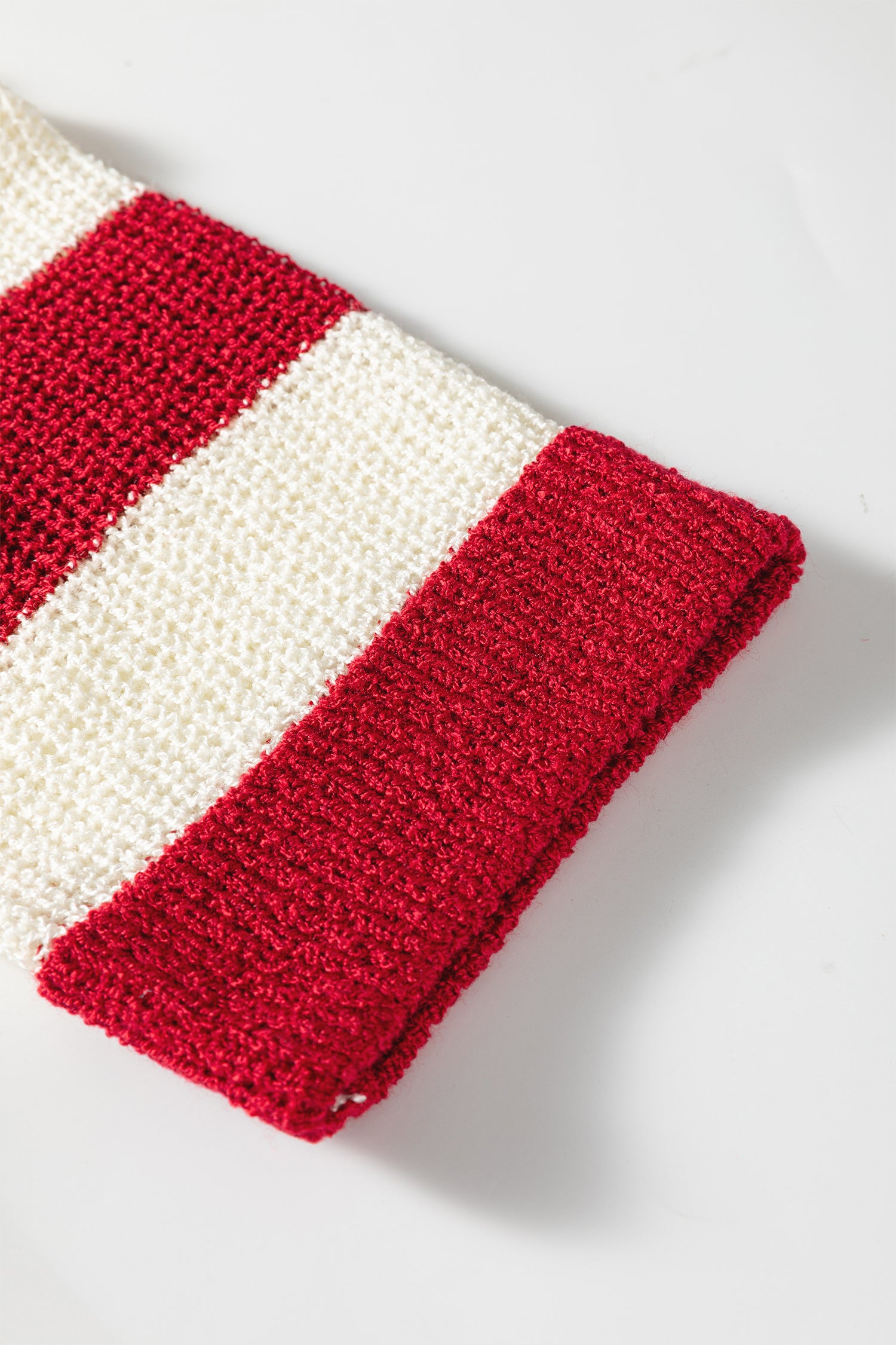 Brown Stripe Colorblock V Neck Bracelet Sleeve Sweater-Bracelet-[Adult]-[Female]-2022 Online Blue Zone Planet