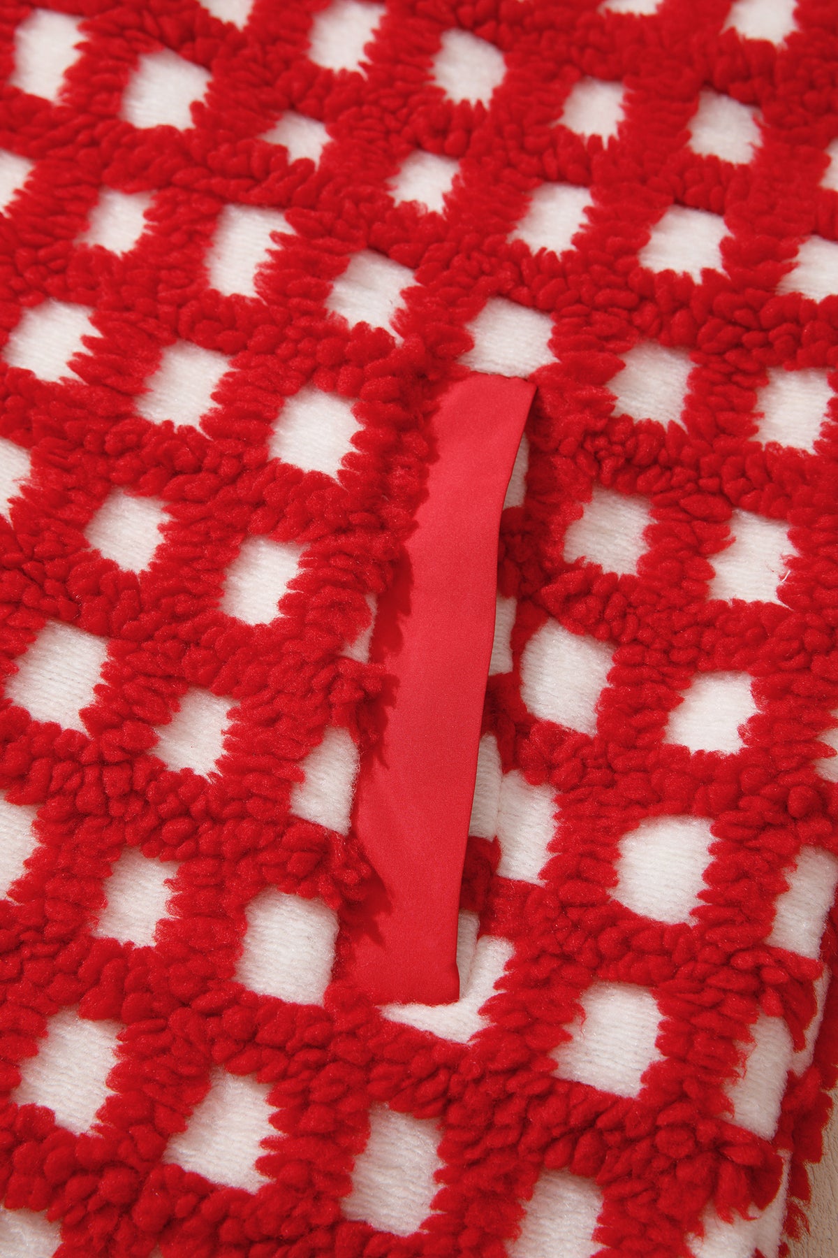 Fiery Red Plaid Zip-up Long Sleeve Jacket-Outerwear/Jackets-[Adult]-[Female]-2022 Online Blue Zone Planet