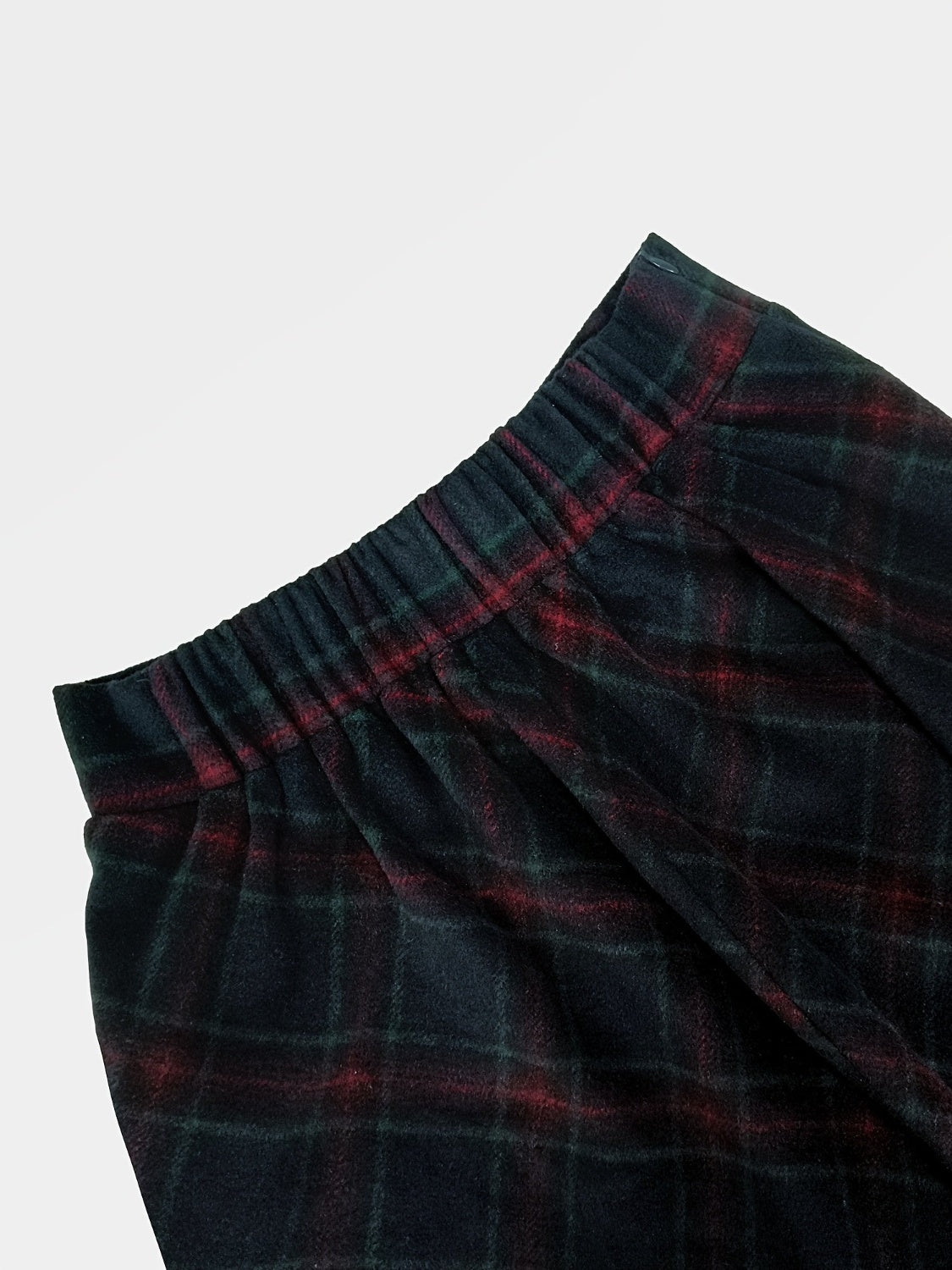 Plaid Elastic Waist Midi Skirt-BOTTOMS SIZES SMALL MEDIUM LARGE-[Adult]-[Female]-2022 Online Blue Zone Planet