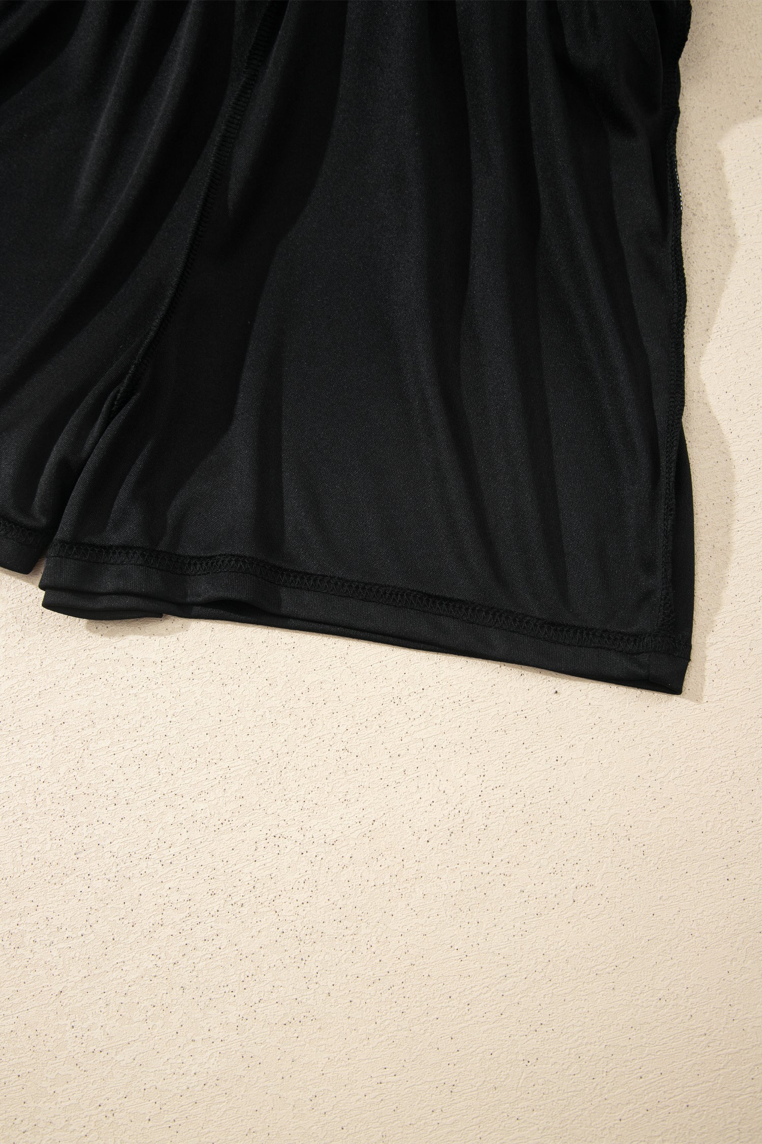 Black Preppy Striped Trim V Neck Polo Tee Drawstring Skirt Set-Two Piece Sets/Two Piece Dresses-[Adult]-[Female]-2022 Online Blue Zone Planet