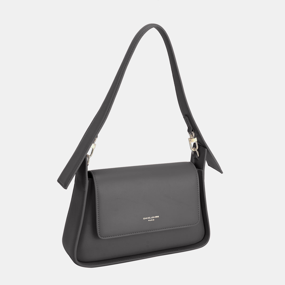 David Jones PU Leather Shoulder Bag-HANDBAGS-[Adult]-[Female]-Black-One Size-2022 Online Blue Zone Planet