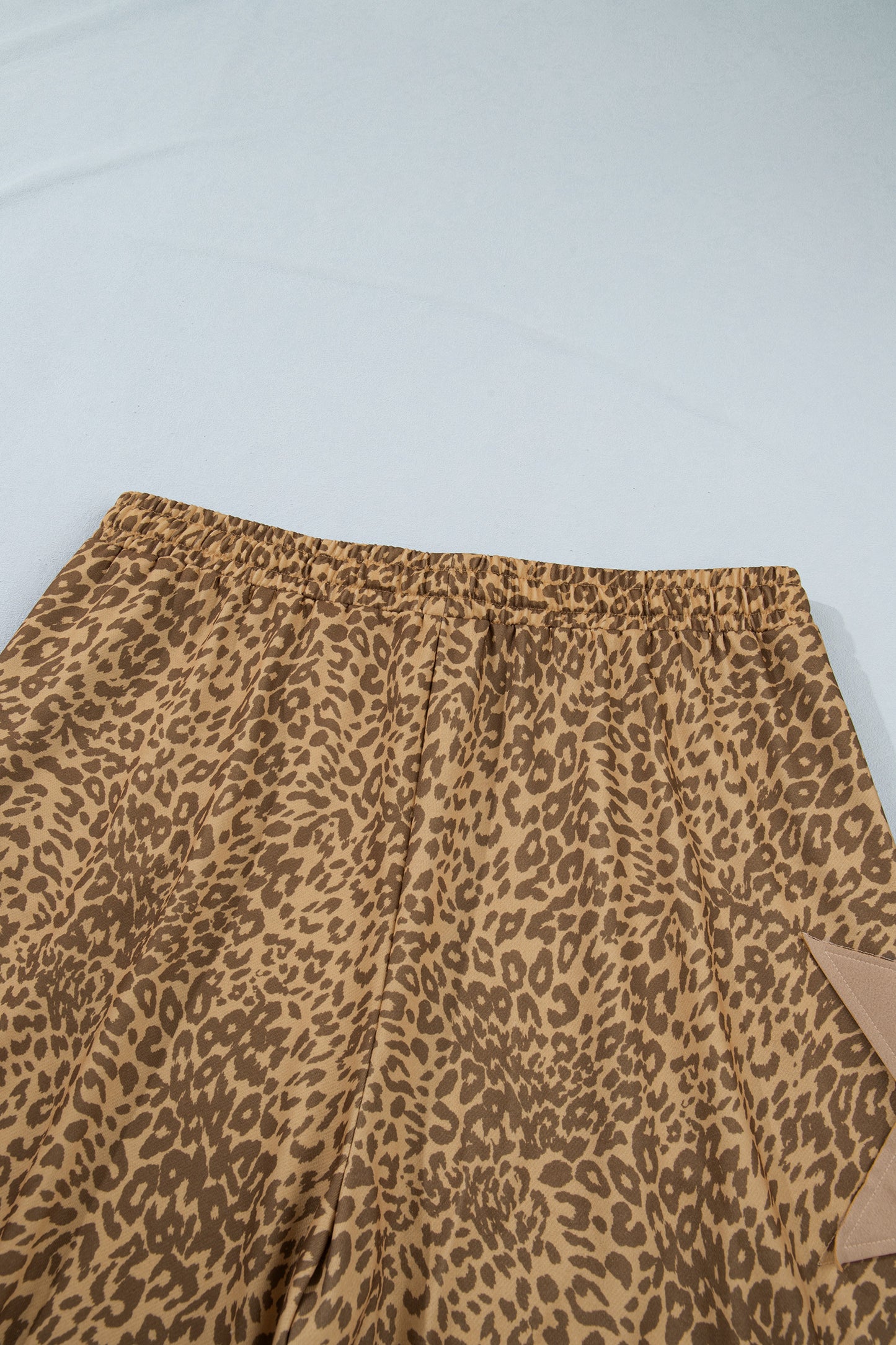 Khaki Plus Size Leopard Print Western Star Patched Jogger Pants-Plus Size/Plus Size Bottoms-[Adult]-[Female]-2022 Online Blue Zone Planet