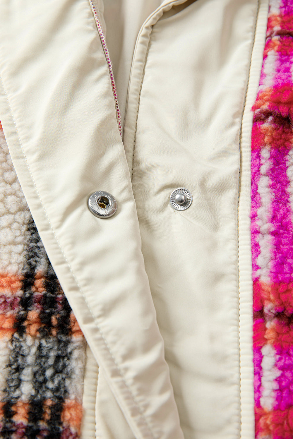 Rose Sherpa Plaid Jacket Vest-Outerwear/Vests-[Adult]-[Female]-2022 Online Blue Zone Planet