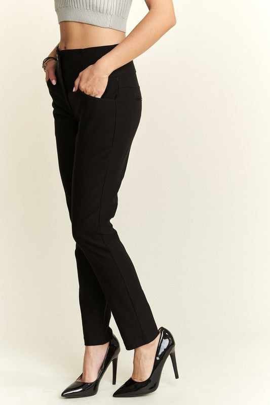 ADORA High Waist Skinny Pants-BOTTOM SIZES SMALL MEDIUM LARGE-[Adult]-[Female]-2022 Online Blue Zone Planet