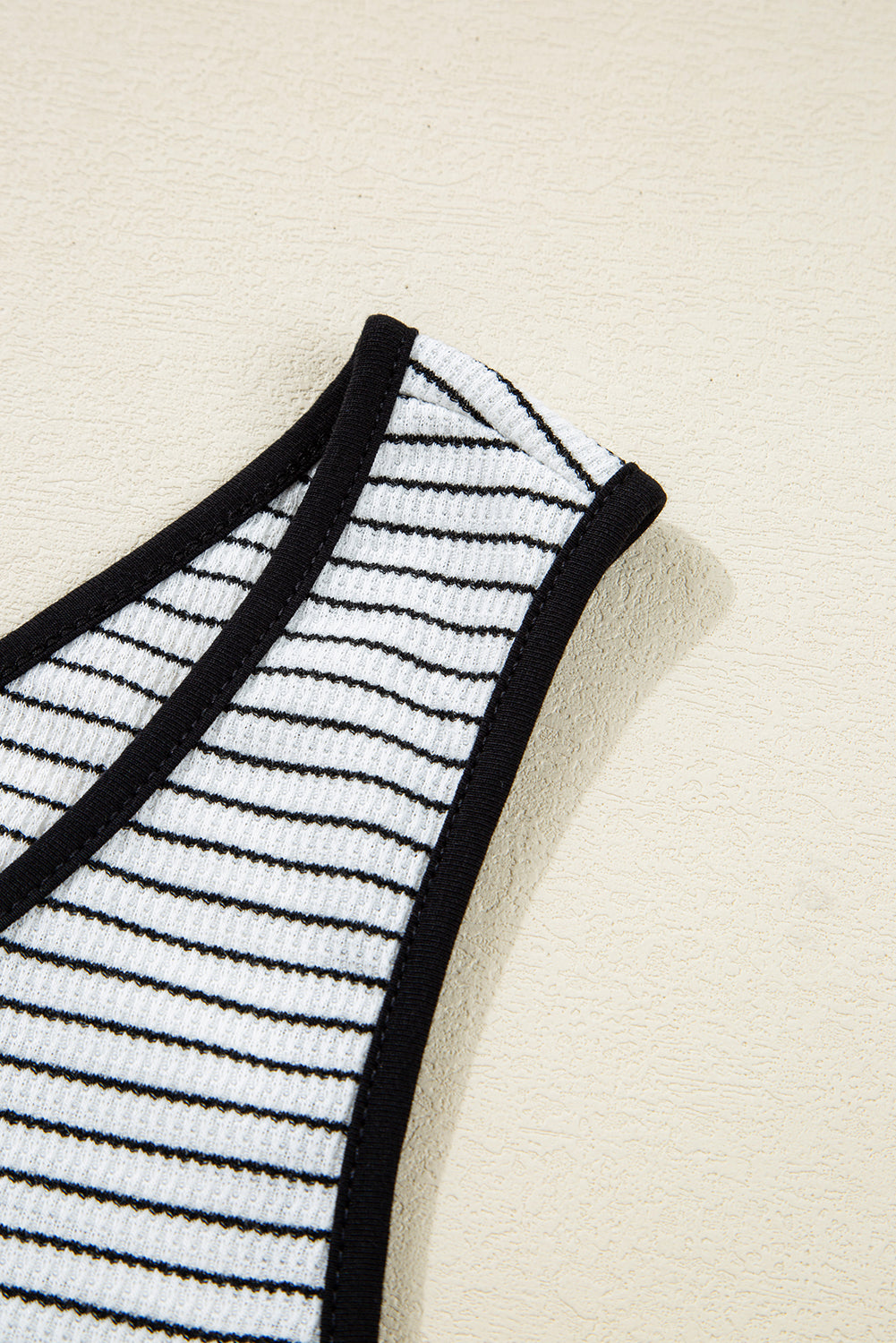 White Stripe Criss Cross Side Slits Slim Fit Sleeveless Midi Dress-TOPS / DRESSES-[Adult]-[Female]-2022 Online Blue Zone Planet