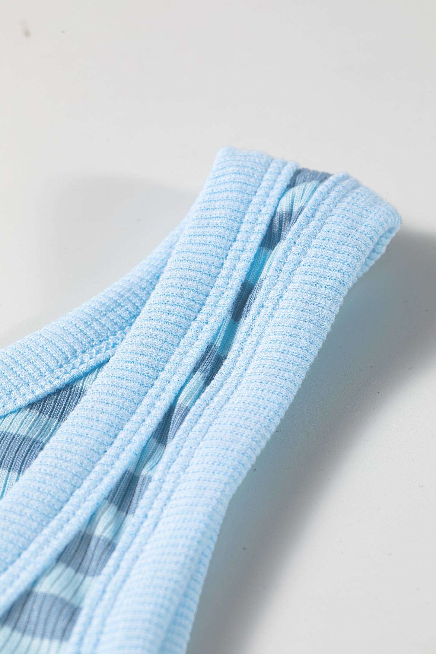 Sky Blue Stripe Ribbed Knit Slim Tank Top-Tops/Tank Tops-[Adult]-[Female]-2022 Online Blue Zone Planet