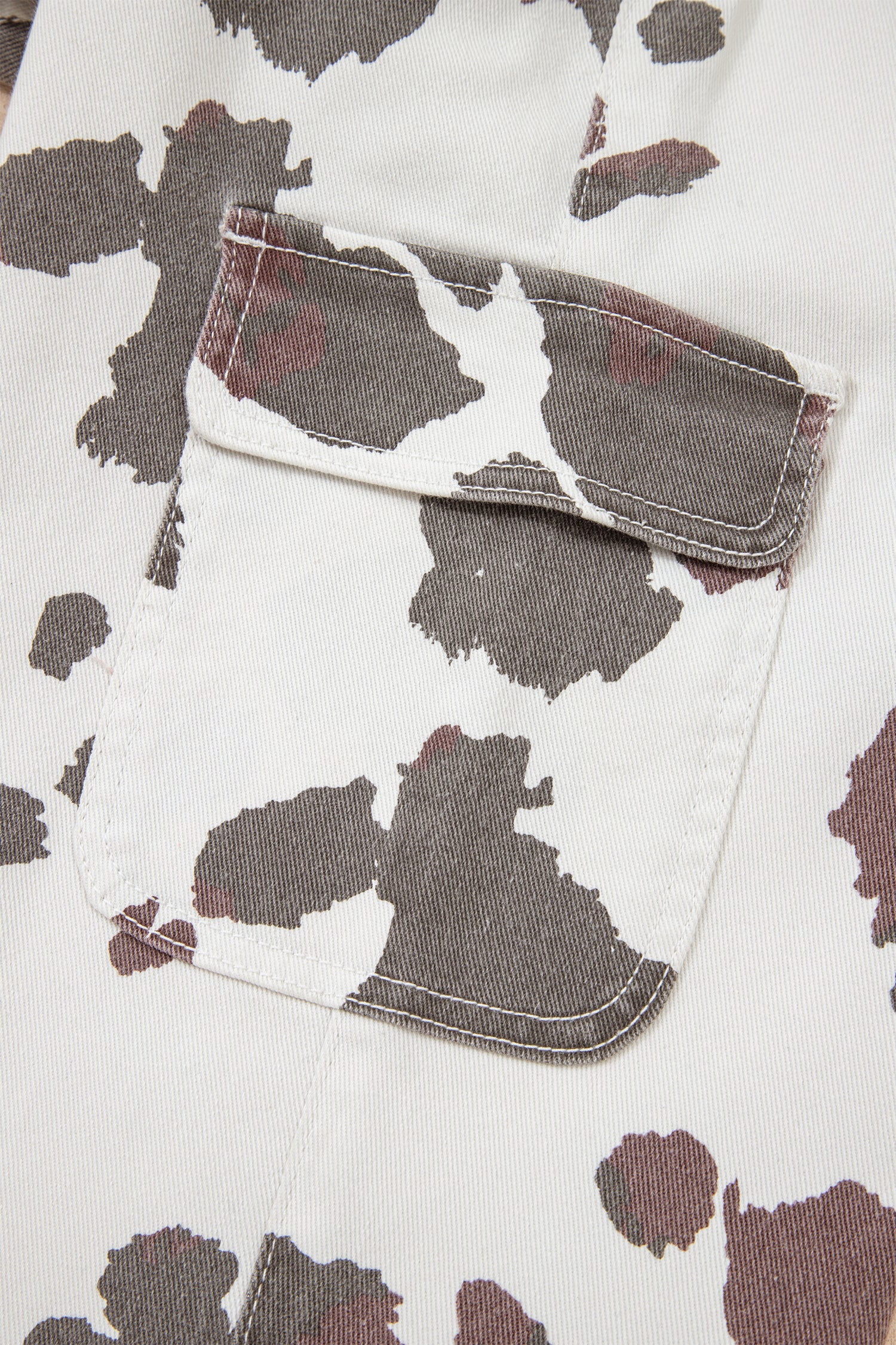 Brown Cow Spots Printed Multi Pocketed Jeans-Bottoms/Jeans-[Adult]-[Female]-2022 Online Blue Zone Planet