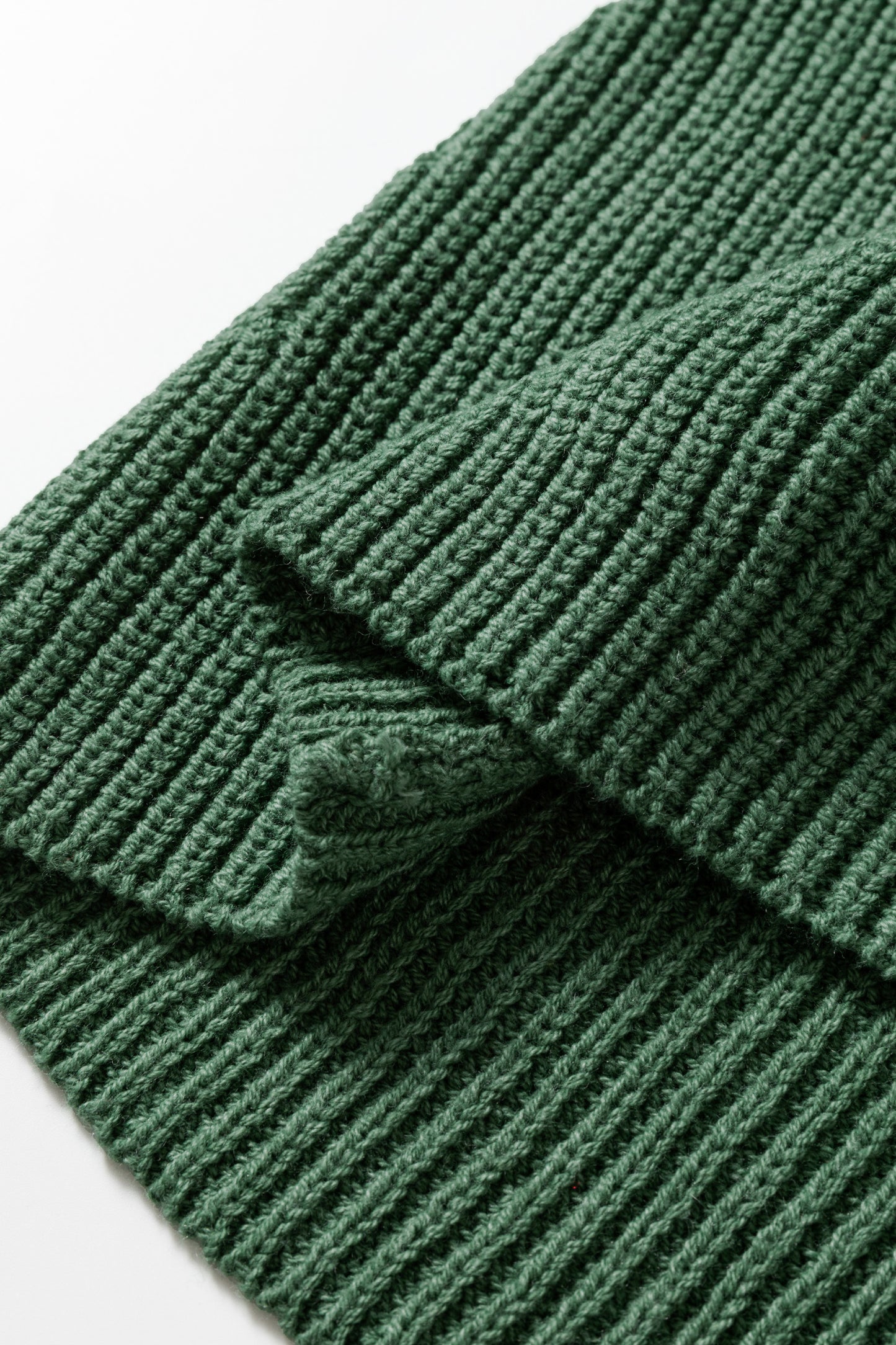 Mist Green Solid Lantern Sleeve Empire Waist Short Sweater Dress-TOPS / DRESSES-[Adult]-[Female]-2022 Online Blue Zone Planet