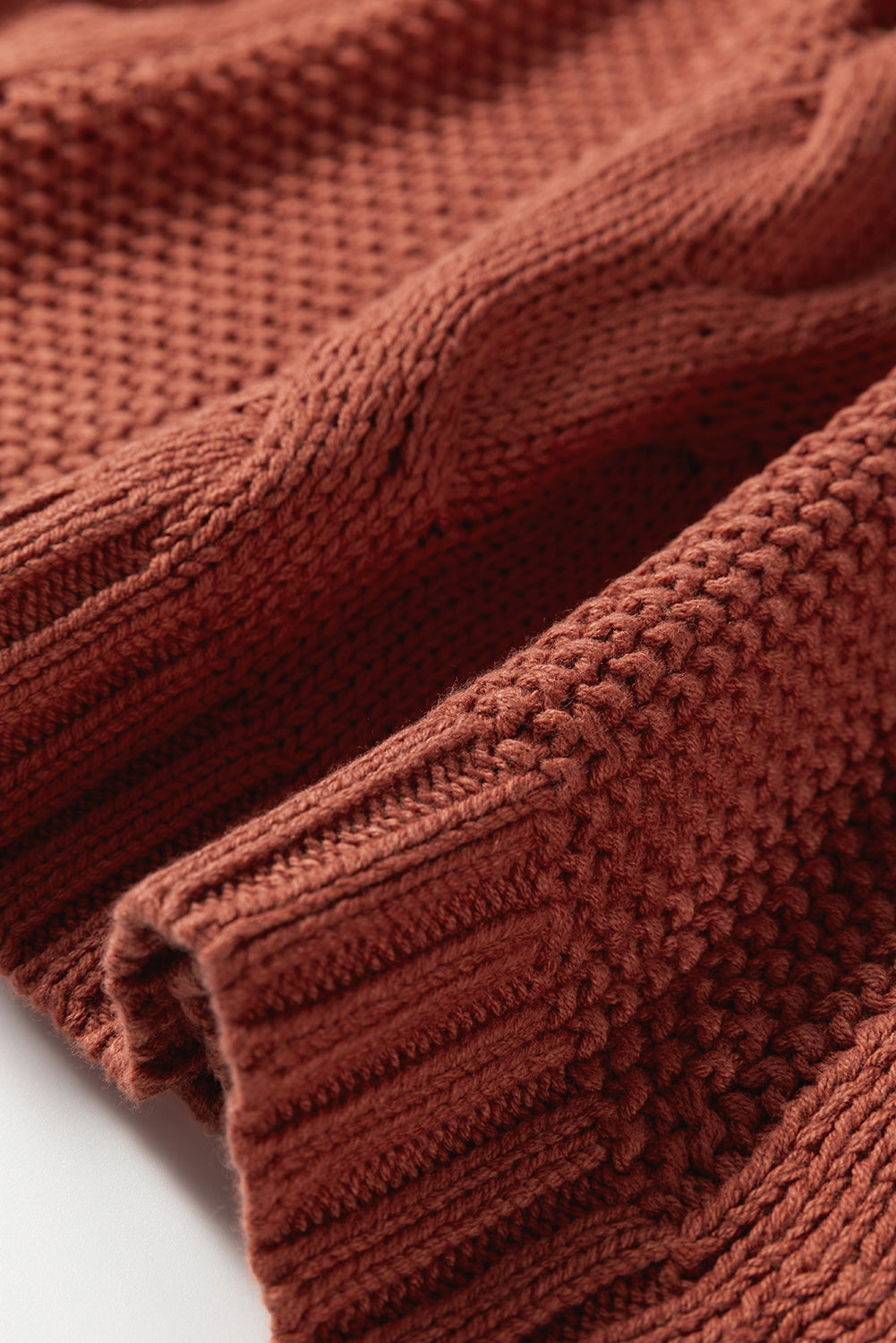 Redwood Burl Chunky Fit Slouchy Textured Knit Sweater-TOPS / DRESSES-[Adult]-[Female]-2022 Online Blue Zone Planet