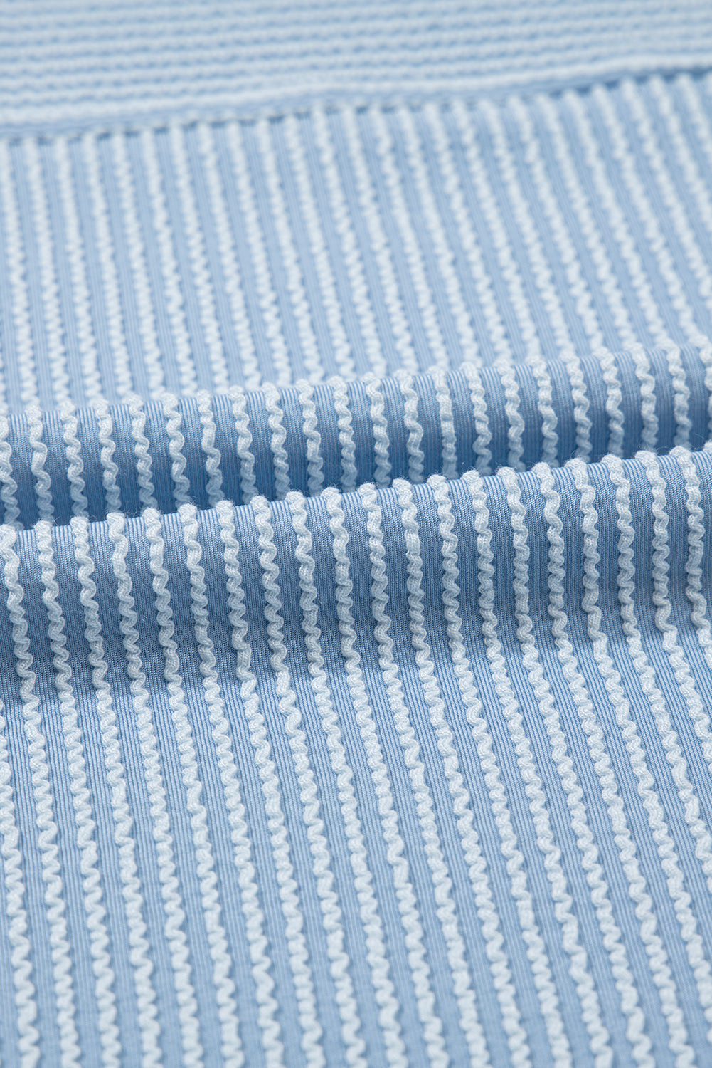 Myosotis Plain Corded Knit Mock Neck T Shirt-Tops/Tops & Tees-[Adult]-[Female]-2022 Online Blue Zone Planet