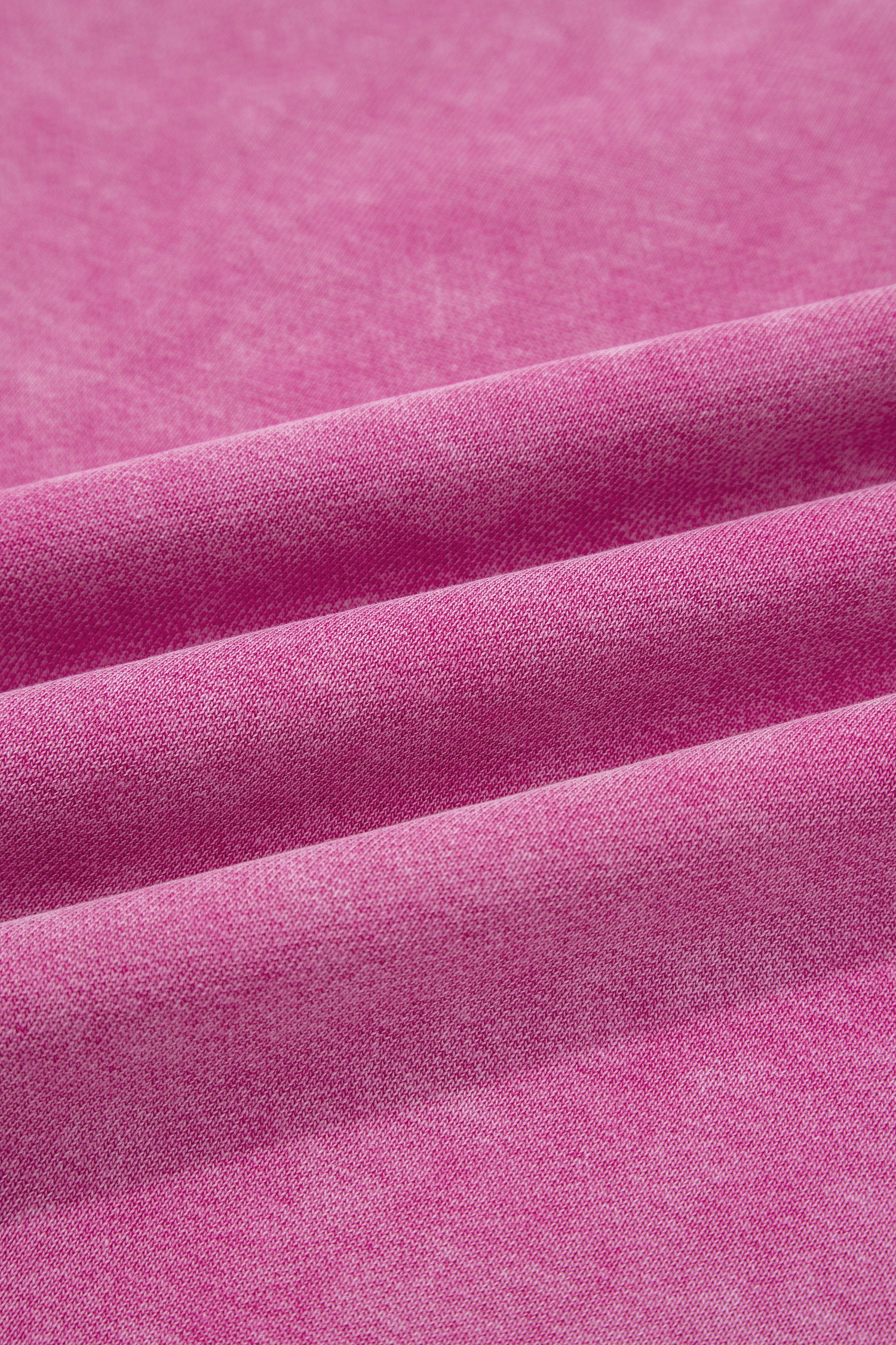 Rose Red Mineral Wash Exposed Seam Side Slit Sweatshirt-Tops/Sweatshirts & Hoodies-[Adult]-[Female]-2022 Online Blue Zone Planet