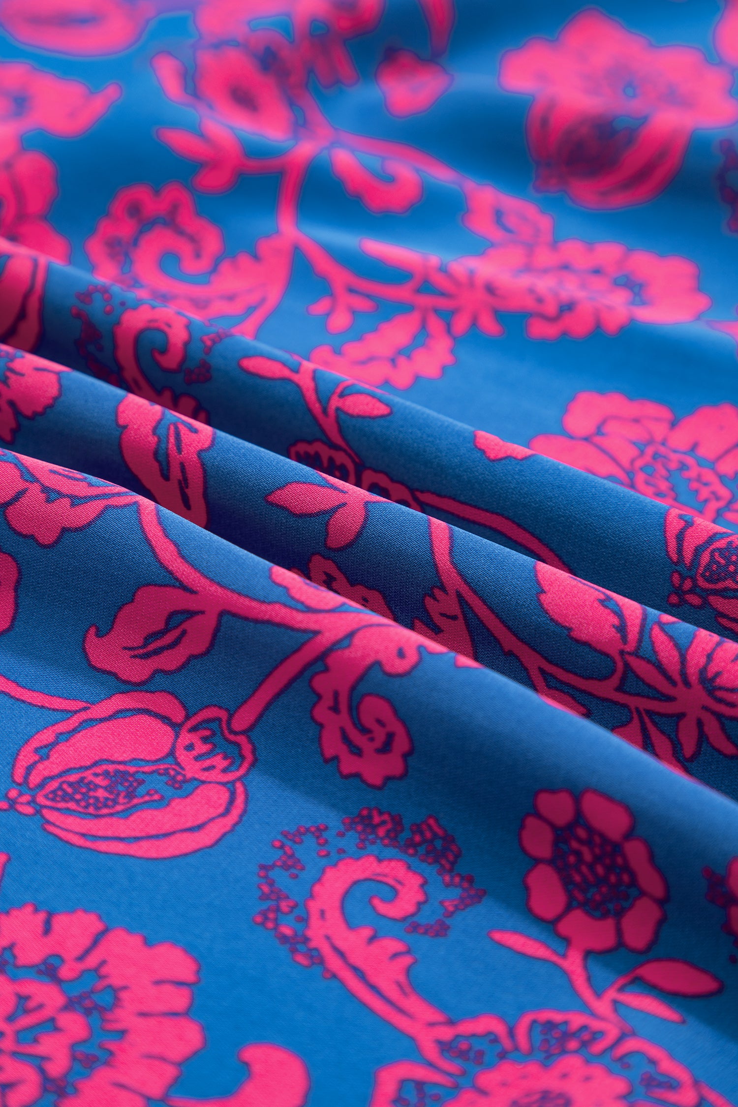 Blue Floral Print Twisted V Neck Tied Backless Maxi Dress-TOPS / DRESSES-[Adult]-[Female]-2022 Online Blue Zone Planet