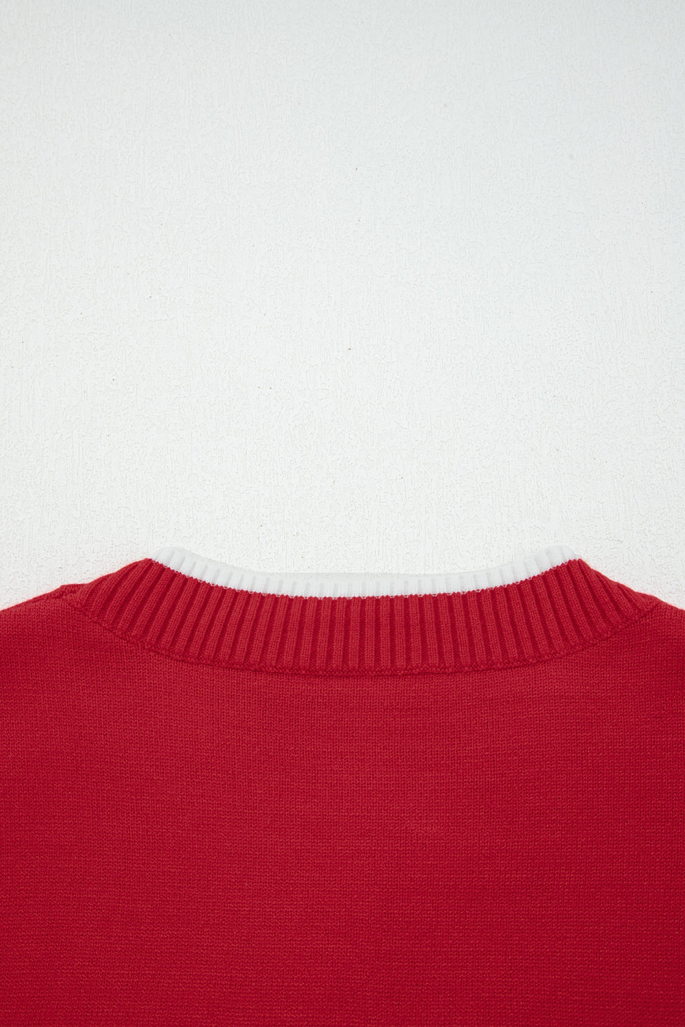 Black Contrast Trim Big Bow Accent Holiday Cropped Sweater-TOPS / DRESSES-[Adult]-[Female]-2022 Online Blue Zone Planet