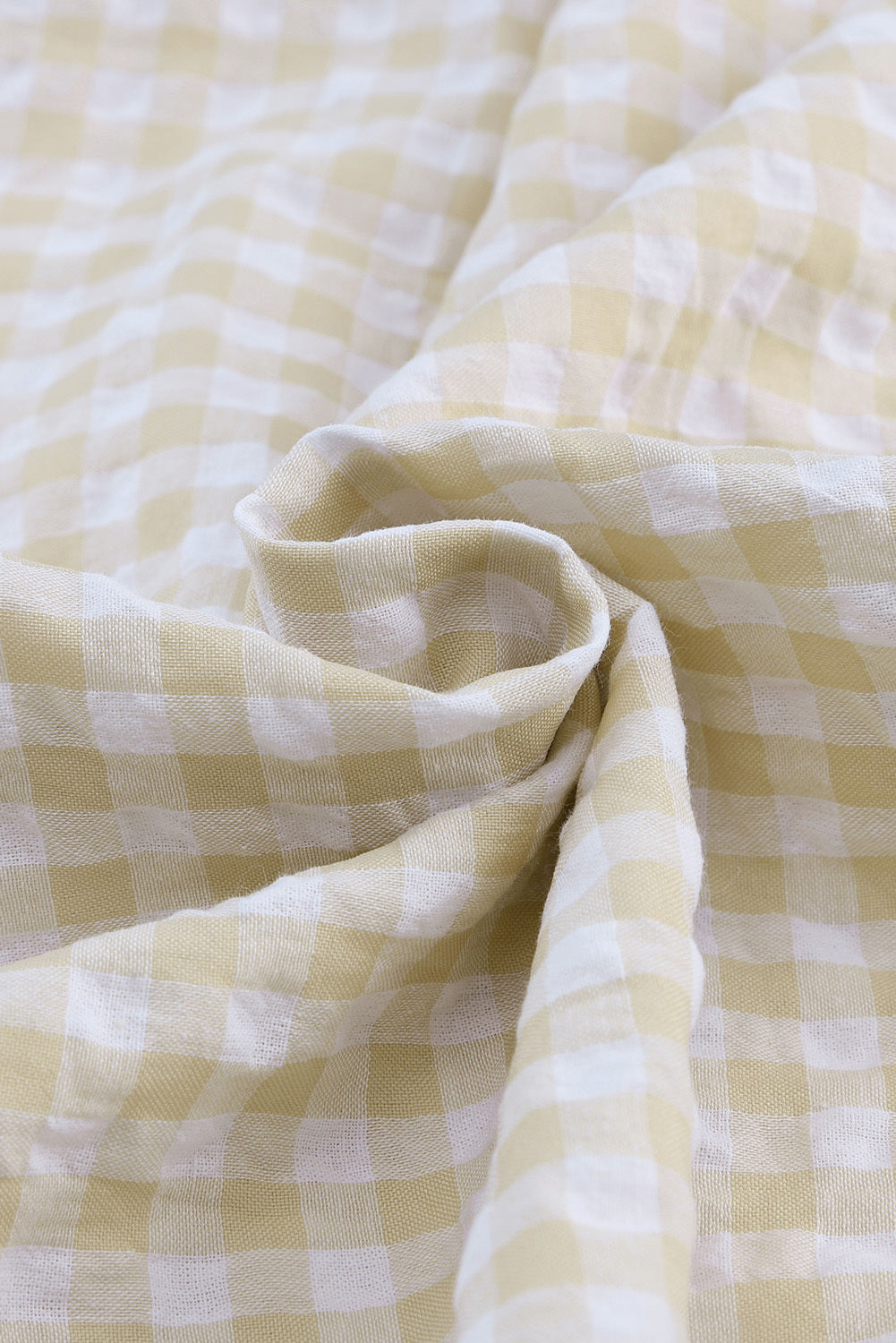 Blue Zone Planet | Khaki Plaid Ruffled Sleeve Smocked Maxi Dress-TOPS / DRESSES-[Adult]-[Female]-2022 Online Blue Zone Planet