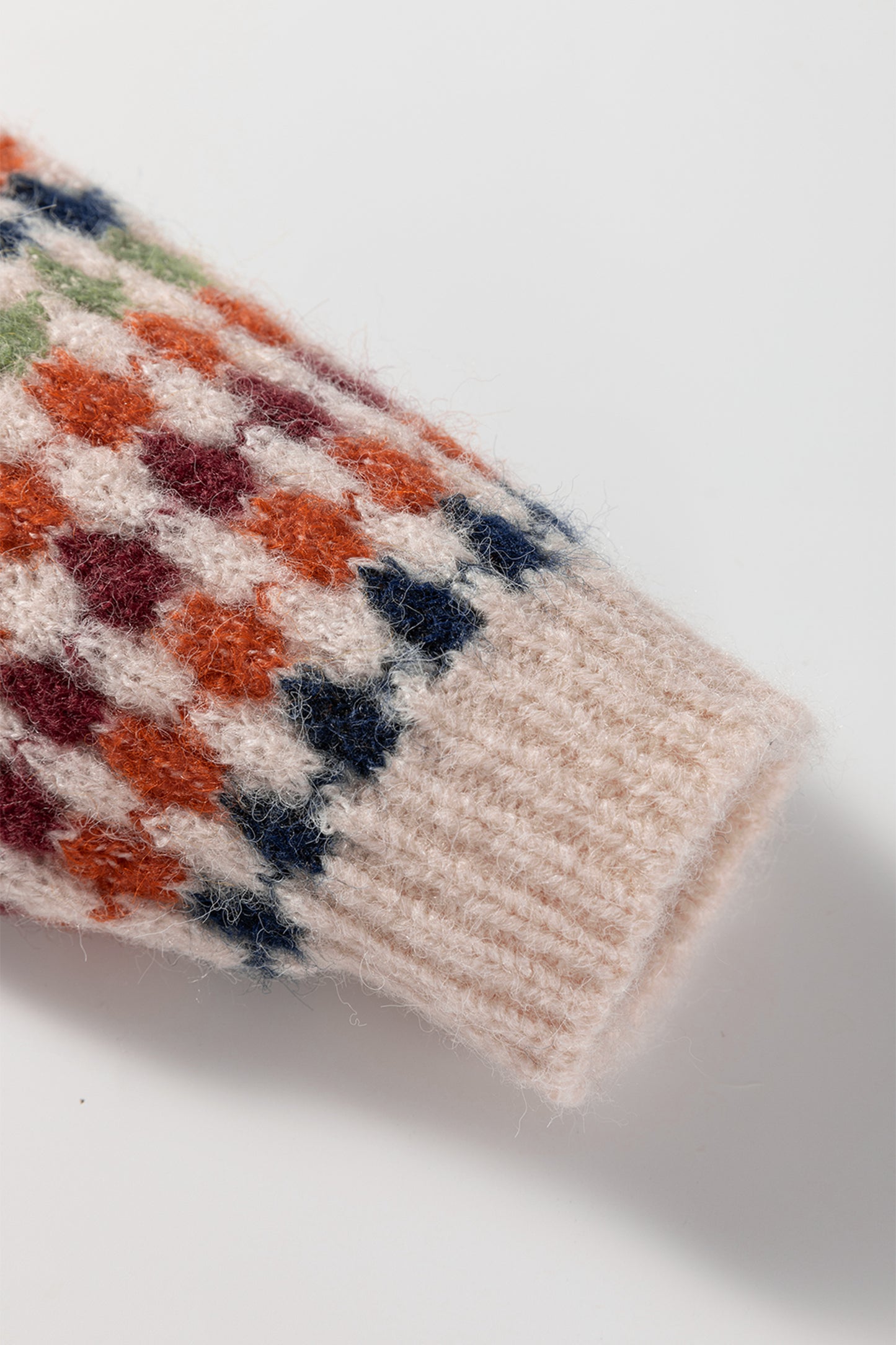 Multicolour Dotty Striped Pattern Knit Drop Shoulder Sweater-TOPS / DRESSES-[Adult]-[Female]-2022 Online Blue Zone Planet