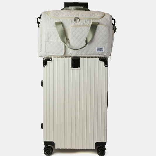 Oxford Cloth Multi Pockets Travel Bag-BAGS-[Adult]-[Female]-White-One Size-2022 Online Blue Zone Planet