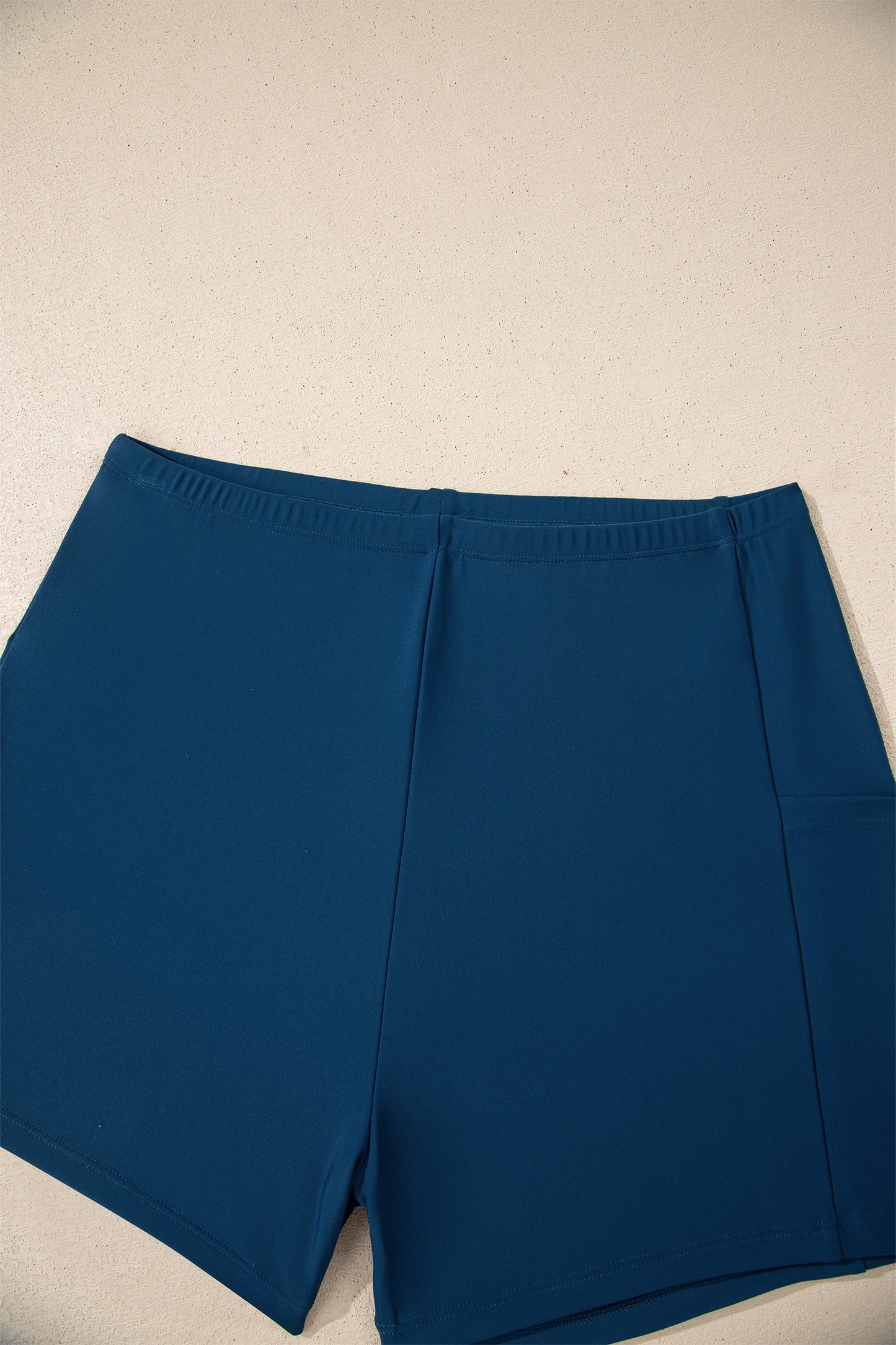 Sail Blue Color Block Patchwork Bow Knot Detail Sleeveless Swim Dress-TOPS / DRESSES-[Adult]-[Female]-2022 Online Blue Zone Planet