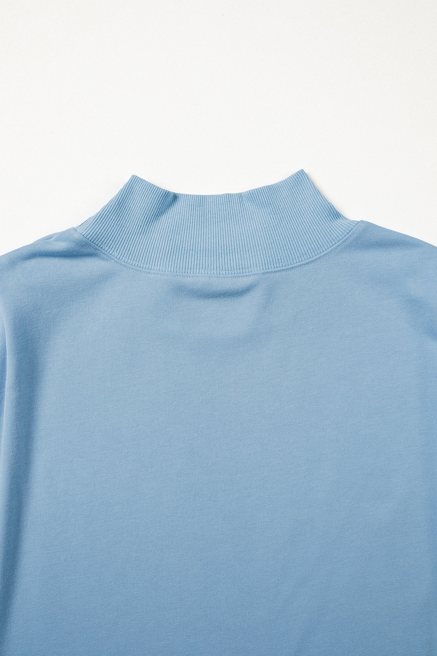 Myosotis Solid Color High Neck Cap Sleeve Loose Top-Tops/Tops & Tees-[Adult]-[Female]-2022 Online Blue Zone Planet