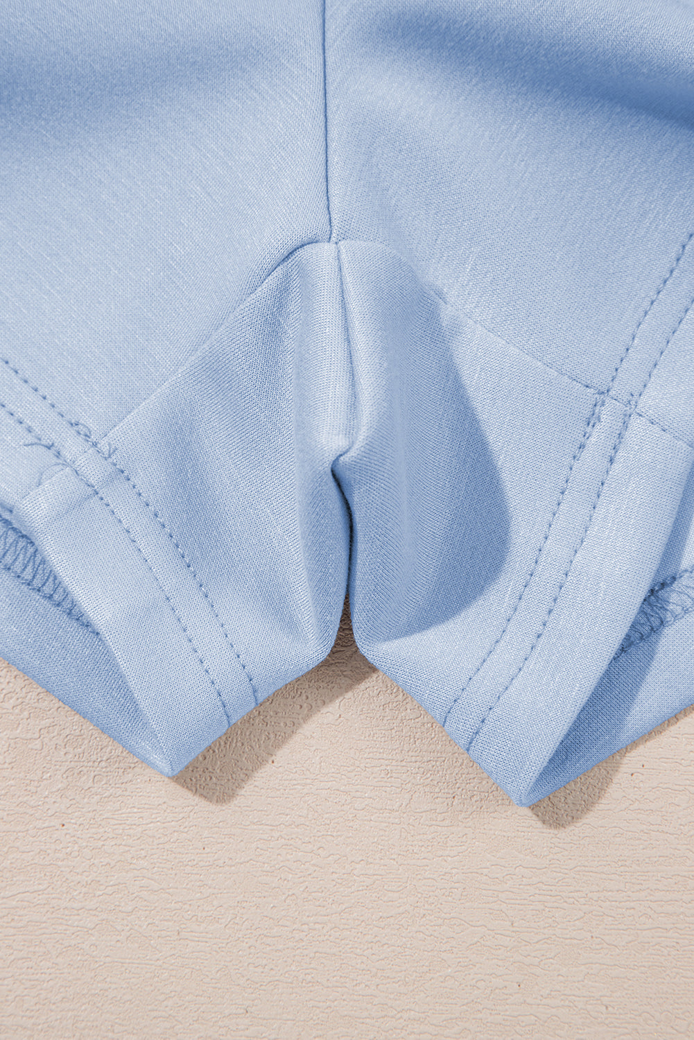 Beau Blue Puff Sleeve Pearl Embellished Scallop Trim Top 2 Piece Skort Set-Two Piece Sets/Two Piece Dresses-[Adult]-[Female]-2022 Online Blue Zone Planet