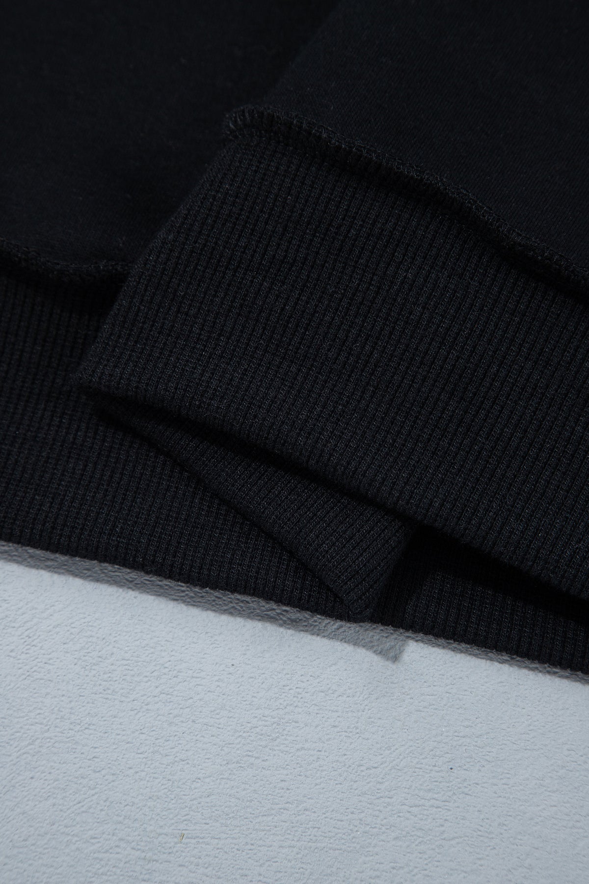 Black Oversize Drop Shoulder Reversible Mock Neck Sweatshirt-Tops/Sweatshirts & Hoodies-[Adult]-[Female]-2022 Online Blue Zone Planet