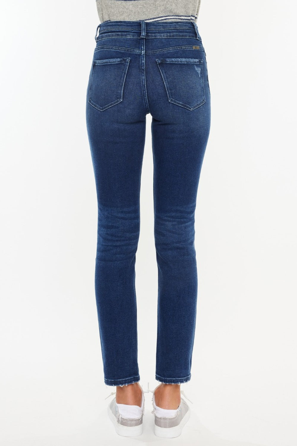 Blue Zone Planet | Kancan High Rise Slim Straight Jeans-BOTTOMS SIZES SMALL MEDIUM LARGE-[Adult]-[Female]-2022 Online Blue Zone Planet