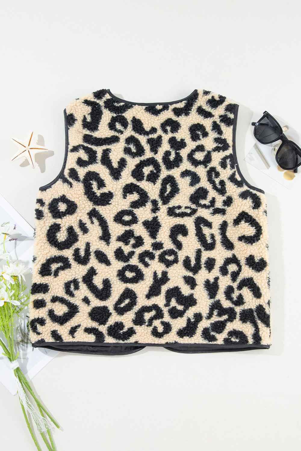 Blue Zone Planet | Leopard Button Up Vest Coat-TOPS / DRESSES-[Adult]-[Female]-2022 Online Blue Zone Planet