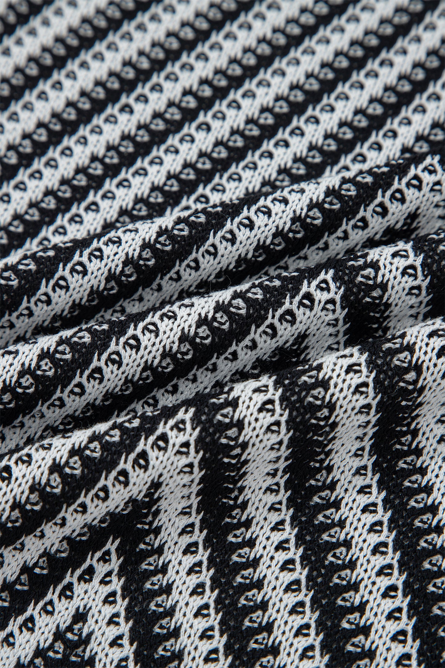 Black Contrast Chevron Knit V Neck Sweater Vest-TOPS / DRESSES-[Adult]-[Female]-2022 Online Blue Zone Planet