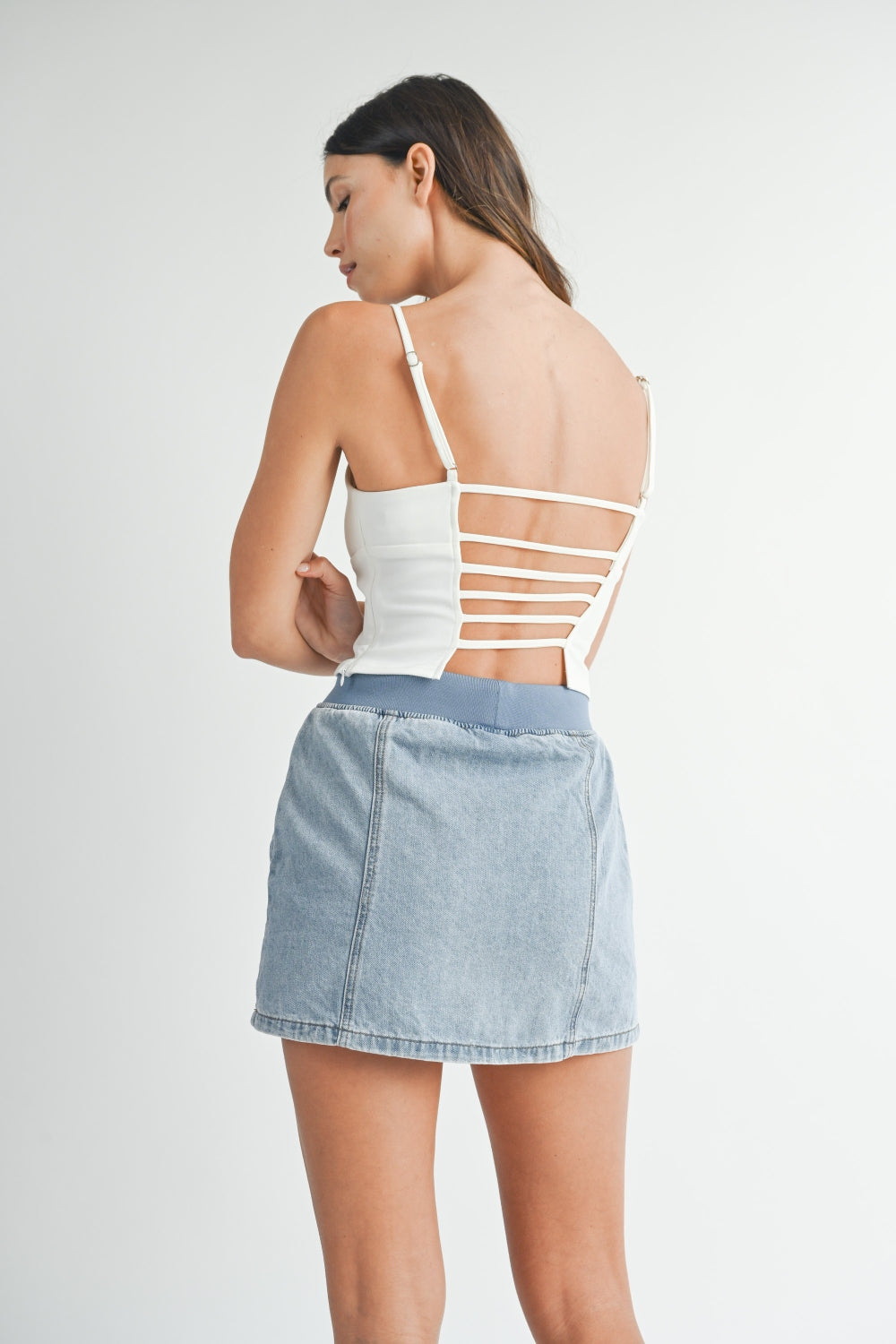 Blue Zone Planet | MABLE Strappy Back Cropped Cami-TOPS / DRESSES-[Adult]-[Female]-2022 Online Blue Zone Planet