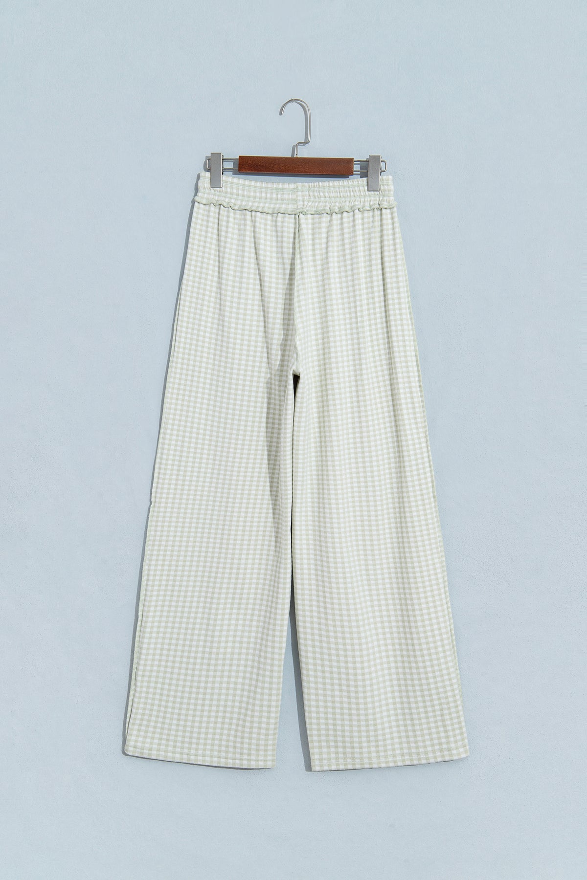 Red Plaid Contrast Trim Drawstring Elastic Waist Shift Pants-Bottoms/Pants & Culotte-[Adult]-[Female]-2022 Online Blue Zone Planet