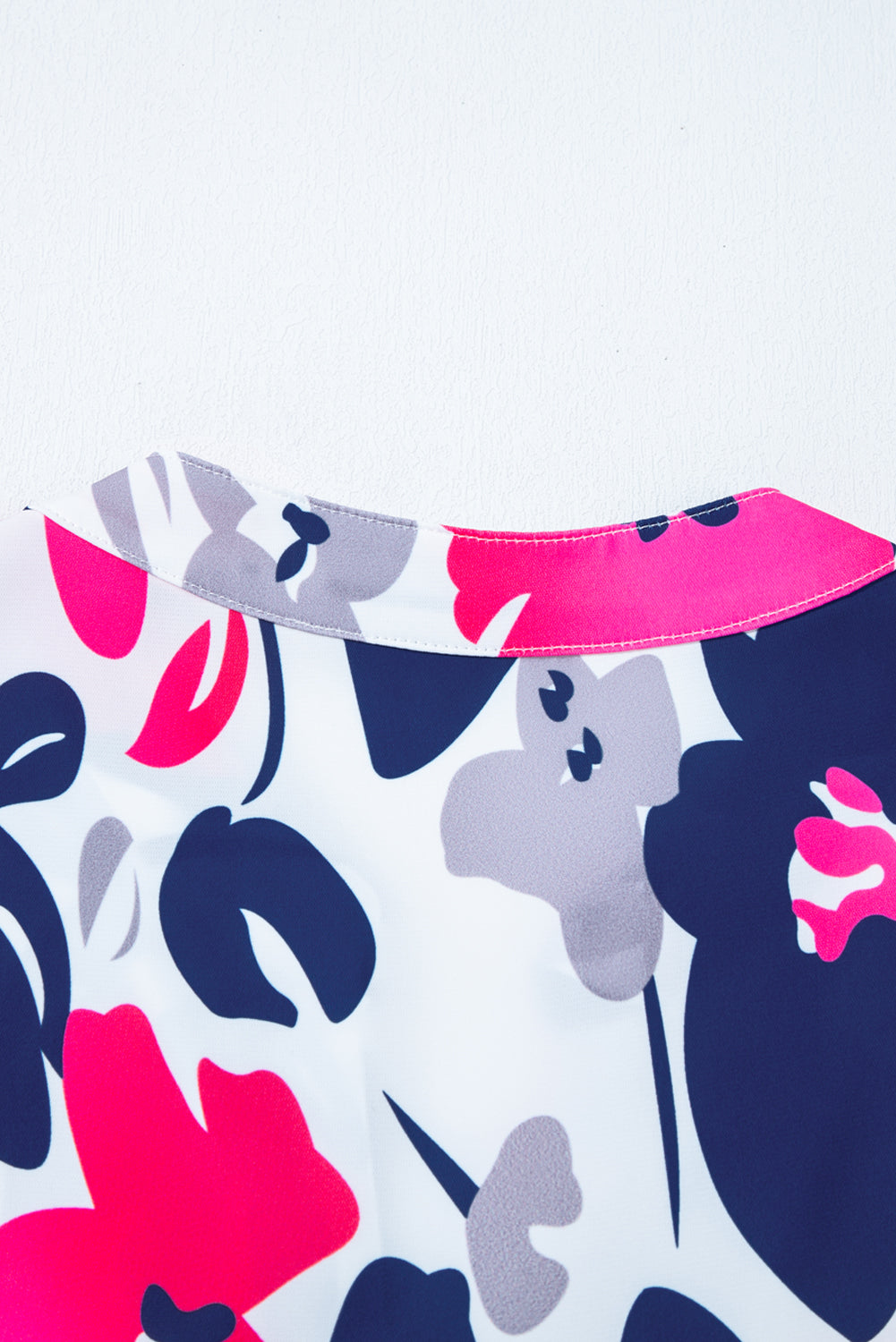 Fashion Floral Print Notched Neck Flutter Sleeve Mini Dress-TOPS / DRESSES-[Adult]-[Female]-2022 Online Blue Zone Planet