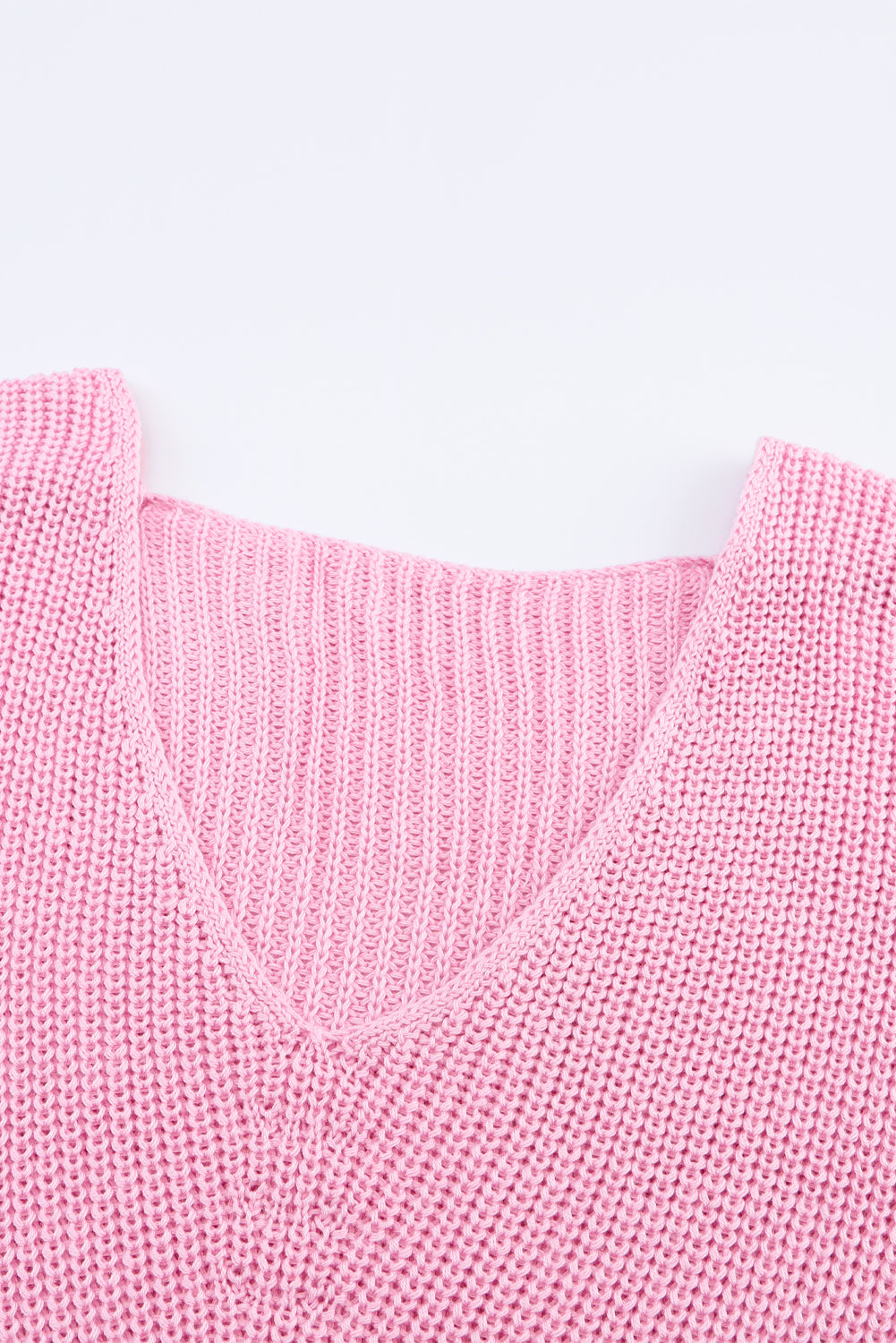 V-Neck Drop Shoulder Sweater-TOPS / DRESSES-[Adult]-[Female]-2022 Online Blue Zone Planet