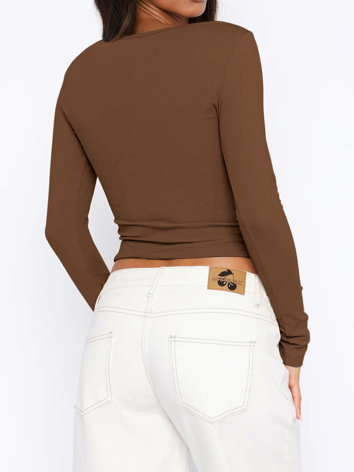 Button Down Long Sleeve Top-TOPS / DRESSES-[Adult]-[Female]-2022 Online Blue Zone Planet