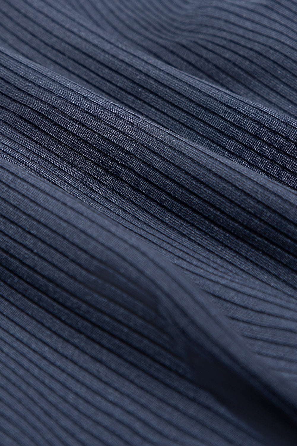 Navy Blue Color Block Edge Ribbed Pocketed Lined Swim Dress-TOPS / DRESSES-[Adult]-[Female]-2022 Online Blue Zone Planet