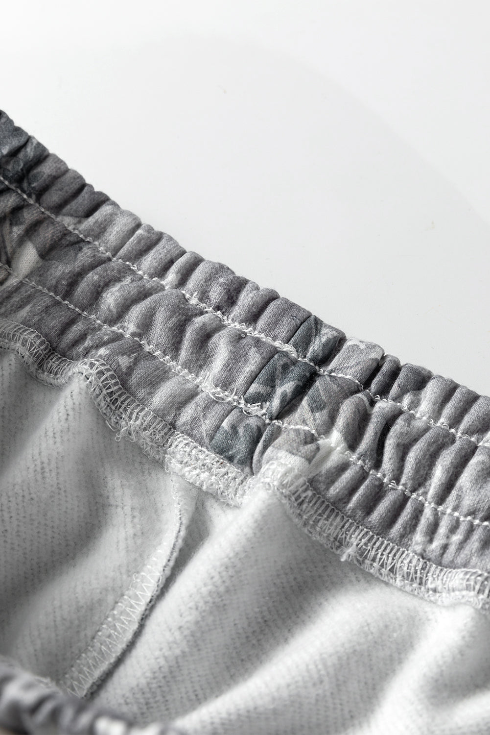 Gray Camo Print Cozy Drawstring Elastic Waist Jogger Pants-Bottoms/Pants & Culotte-[Adult]-[Female]-2022 Online Blue Zone Planet