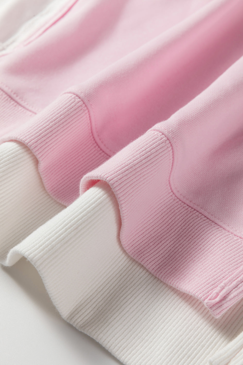 Pink Colorblock Patchwork Drop Shoulder Plus Size Sweatshirt-Plus Size/Plus Size Sweatshirts & Hoodies-[Adult]-[Female]-2022 Online Blue Zone Planet