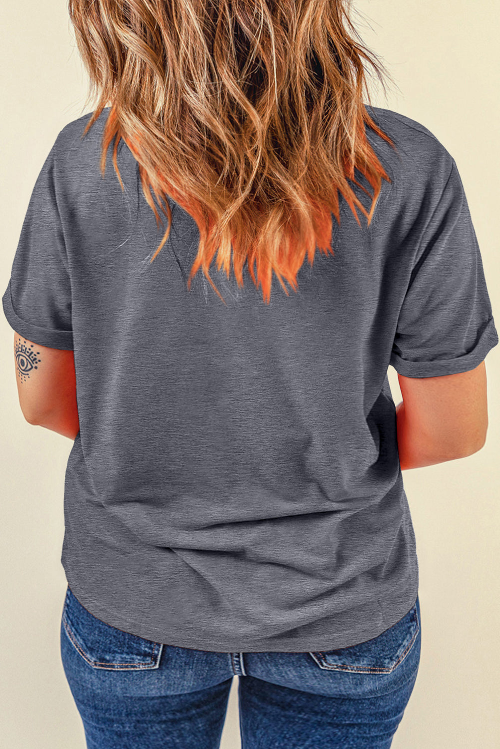 Bright Green Casual Plain Crew Neck Tee-Tops/Tops & Tees-[Adult]-[Female]-2022 Online Blue Zone Planet