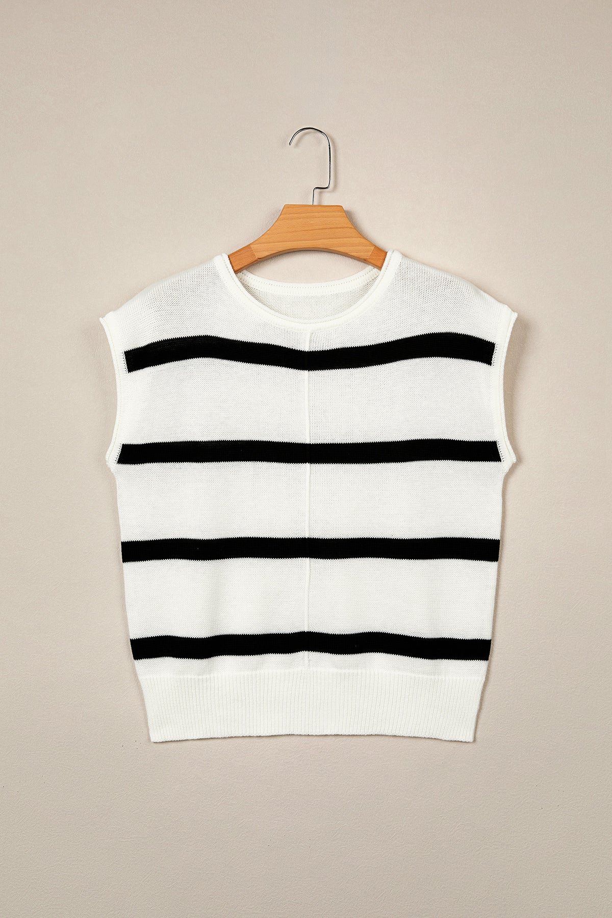Rose Stripe Knit Western Short Sleeve Sweater-TOPS / DRESSES-[Adult]-[Female]-2022 Online Blue Zone Planet