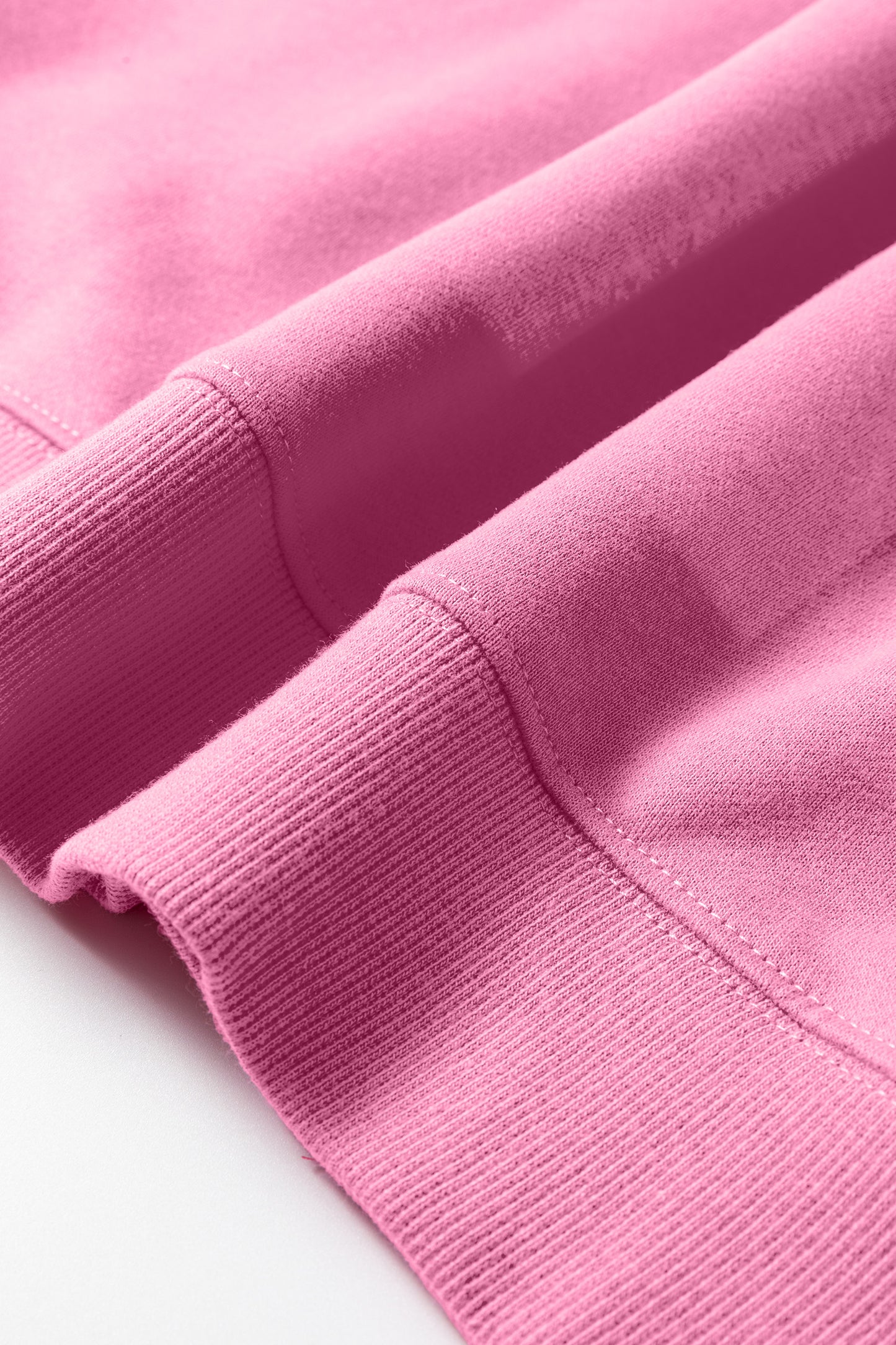 Bright Pink Oversize Blessed Embroidered Mock Neck Sweatshirt-Tops/Sweatshirts & Hoodies-[Adult]-[Female]-2022 Online Blue Zone Planet