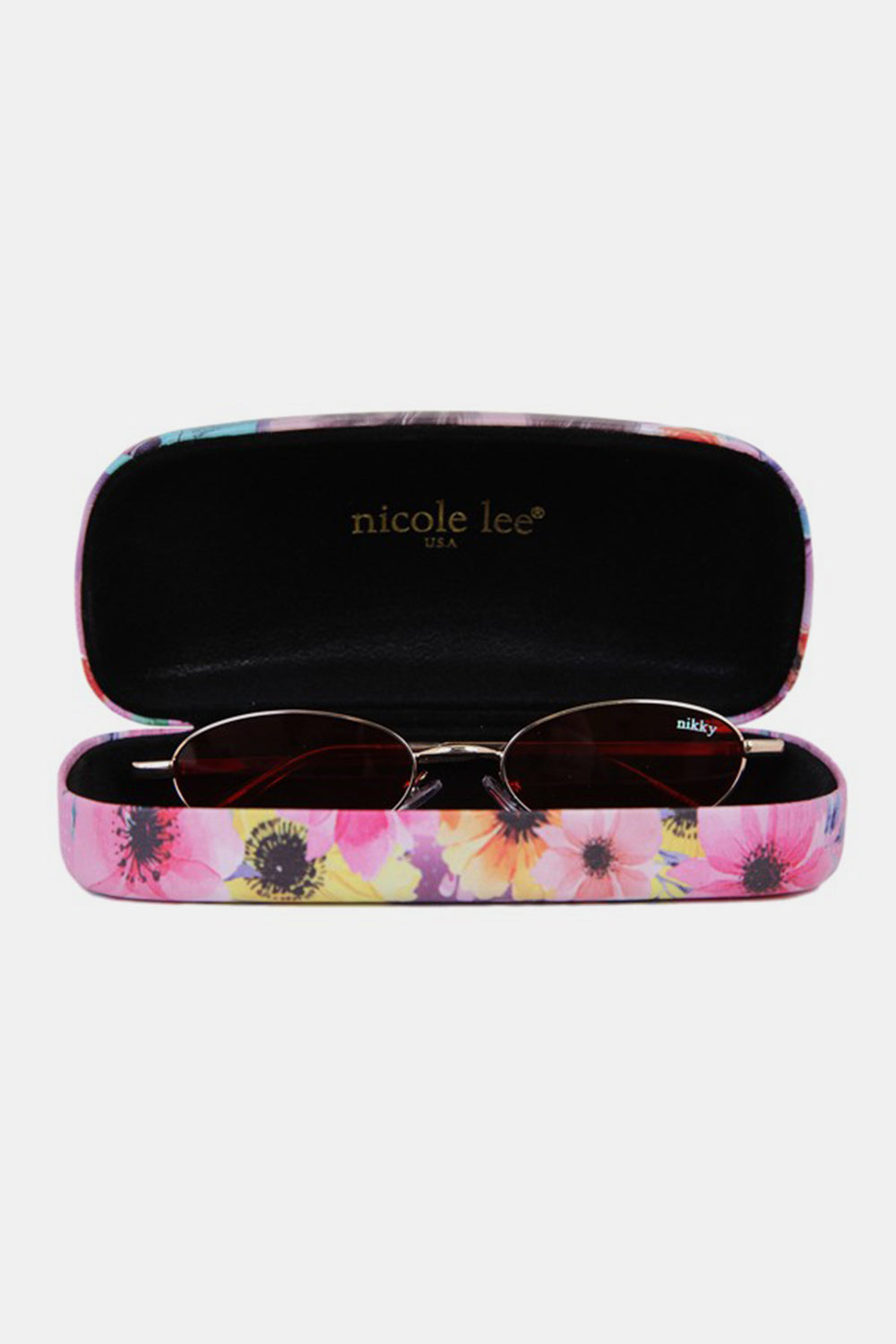 Nicole Lee USA Metal Frame Finley Oval Sunglasses-HANDBAGS-[Adult]-[Female]-2022 Online Blue Zone Planet