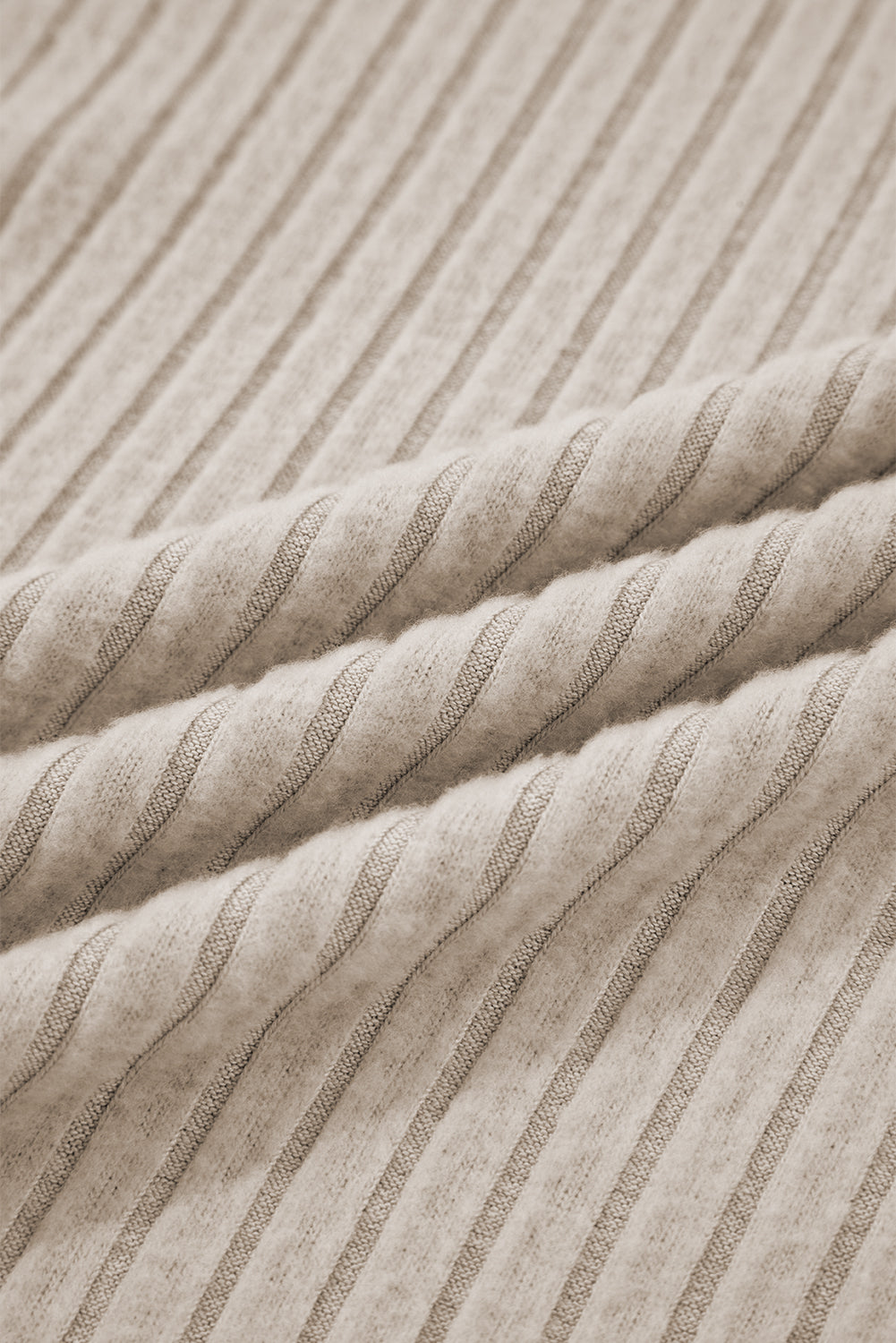 Jet Stream Ribbed Texture Round Neck Long Sleeve Rounded Hem Knit Top-Tops/Long Sleeve Tops-[Adult]-[Female]-2022 Online Blue Zone Planet